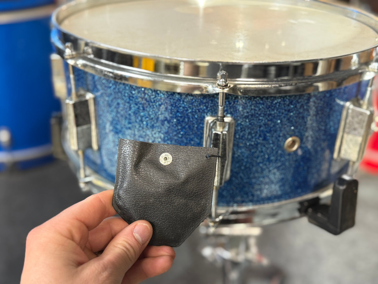 Stencil Vintage Blue Sparkle 5.5x14” Snare 1960s-1970s