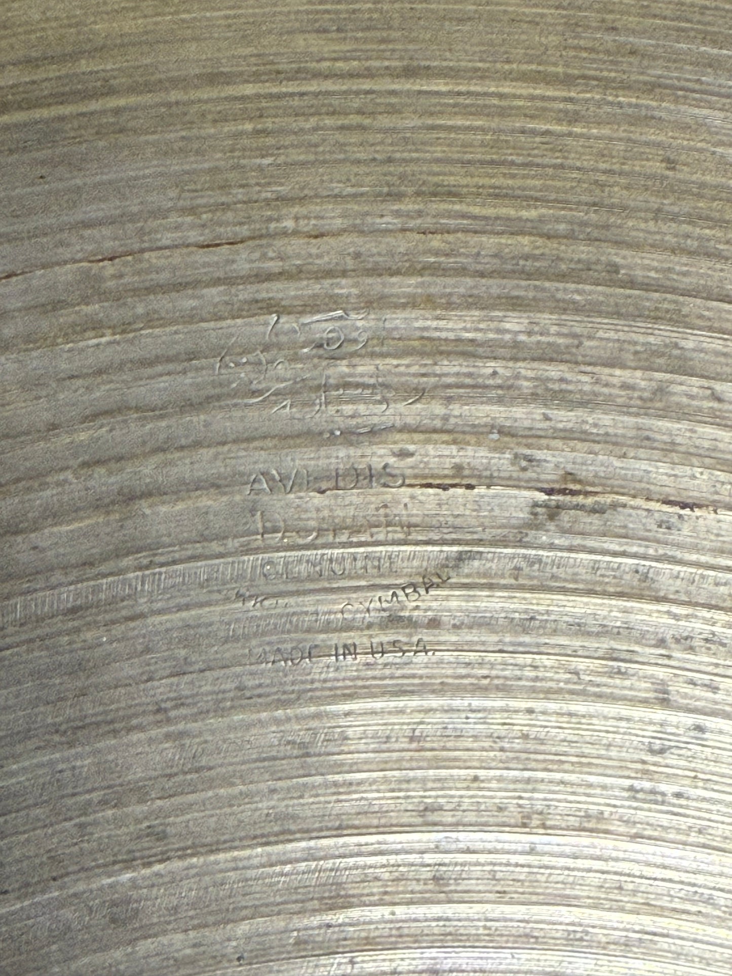 Zildjian 24” Large Block Stamp Vintage 1950s Ride Cymbal