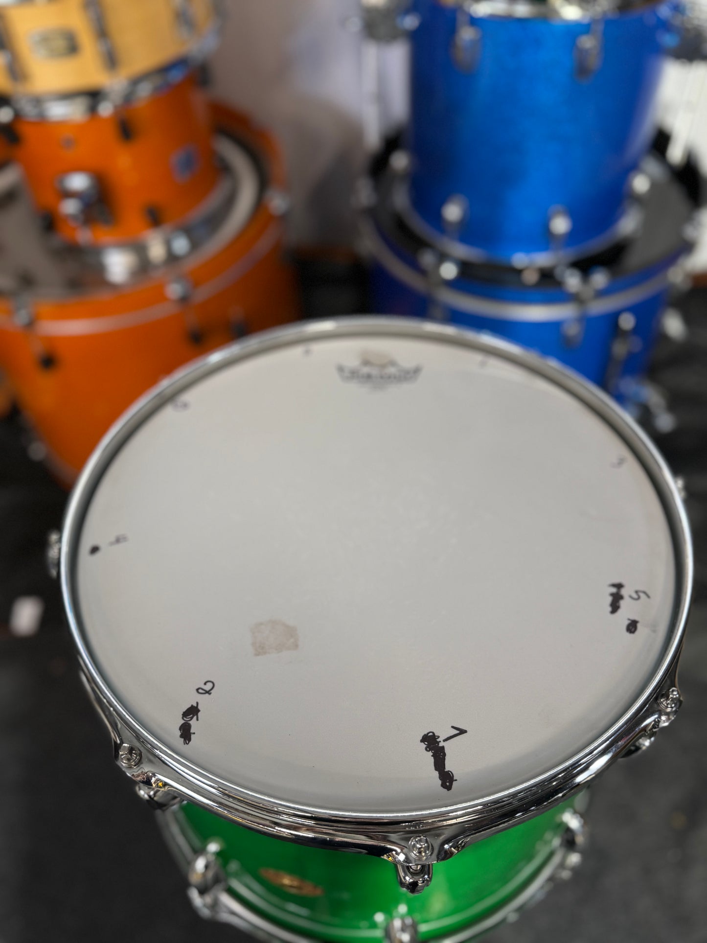 Slingerland Studio King 11x14 Rack Tom, Green, 6-ply