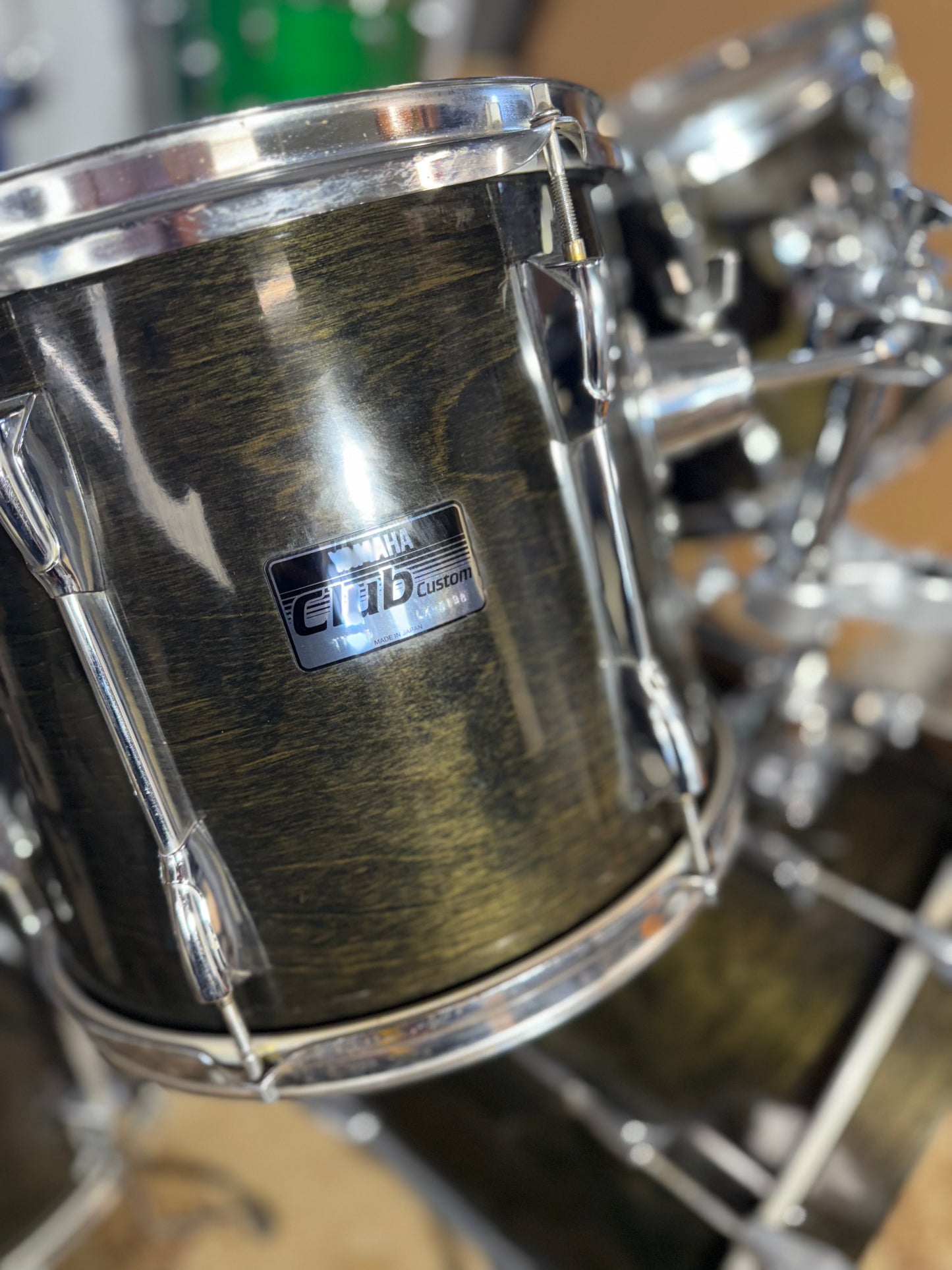 Yamaha Club Custom - Black Shadow Drum Set 22/12/13/16 Made in Japan