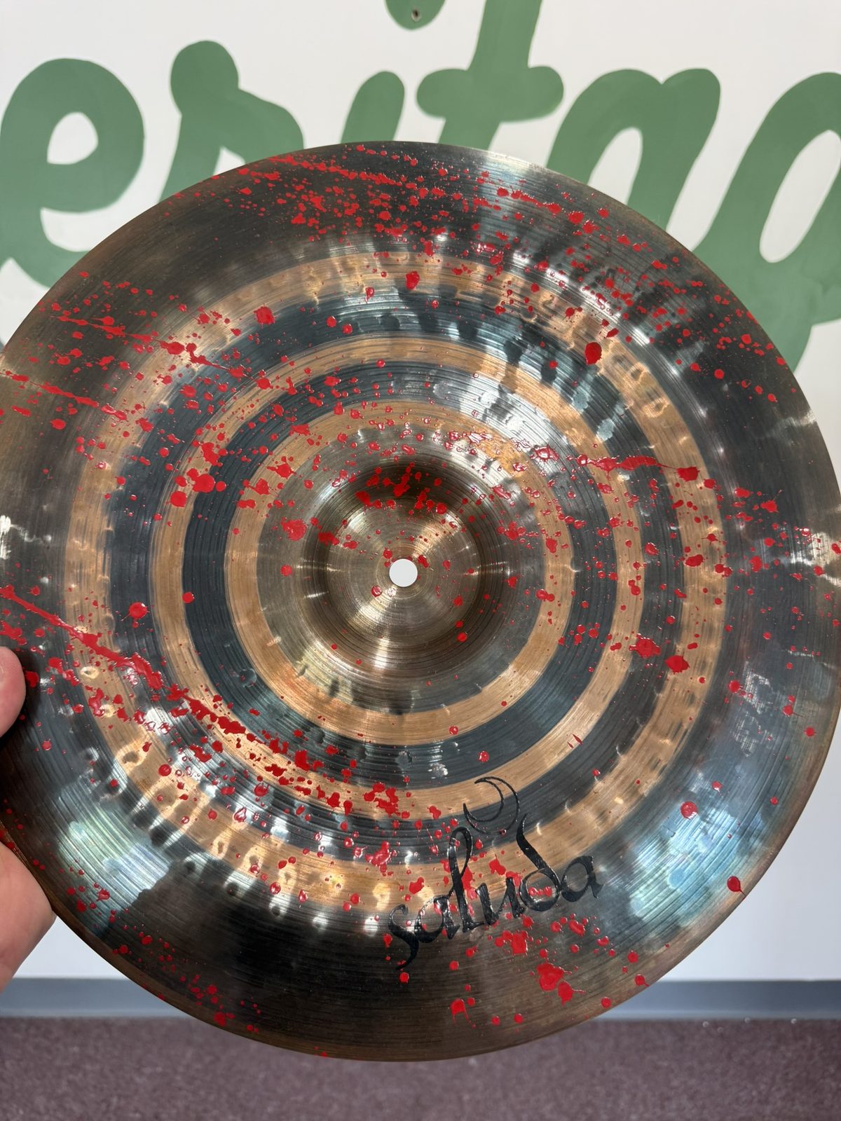 Saluda Prototype Blood Splattered 16" China Cymbal