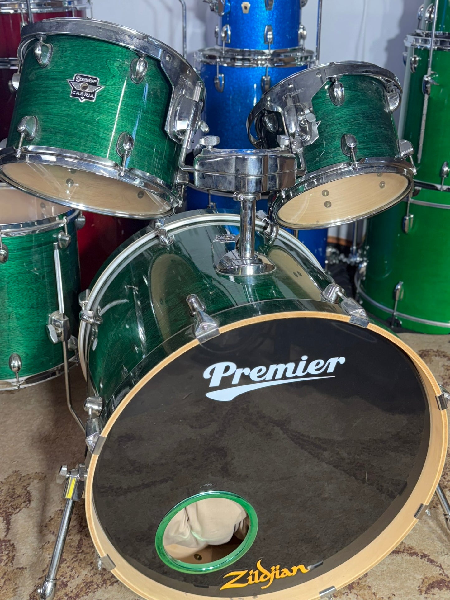Premier Cabria Four Piece Drum Set 22/8/12/14