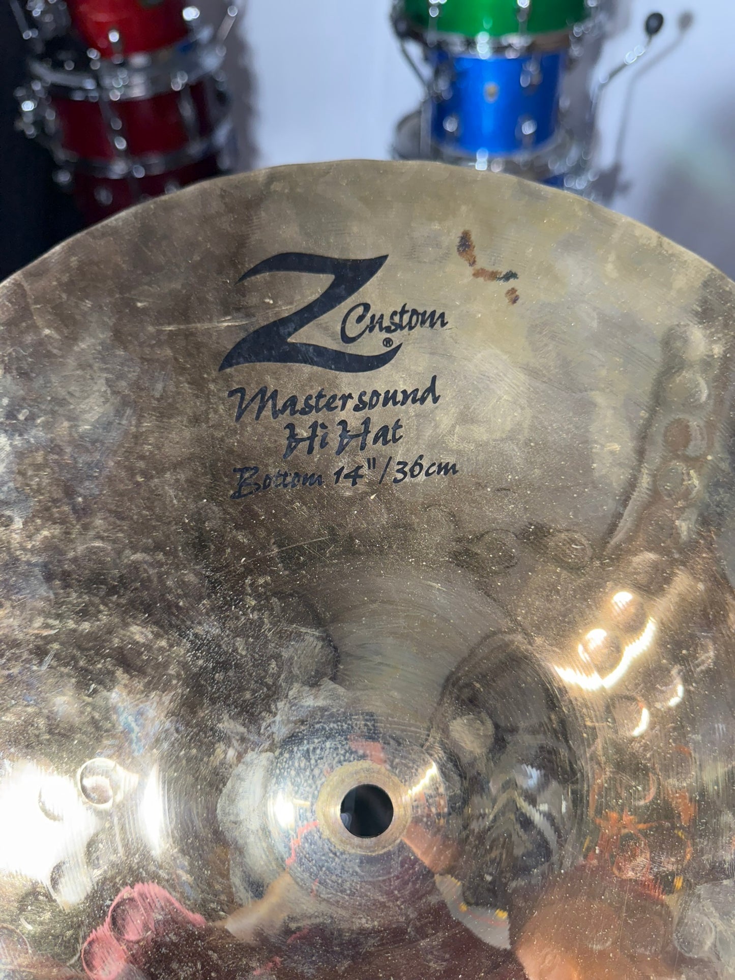 Zildjian 14" Z Custom Mastersound Hi-Hat Cymbal (Bottom) 2003 - 2008 - Brilliant