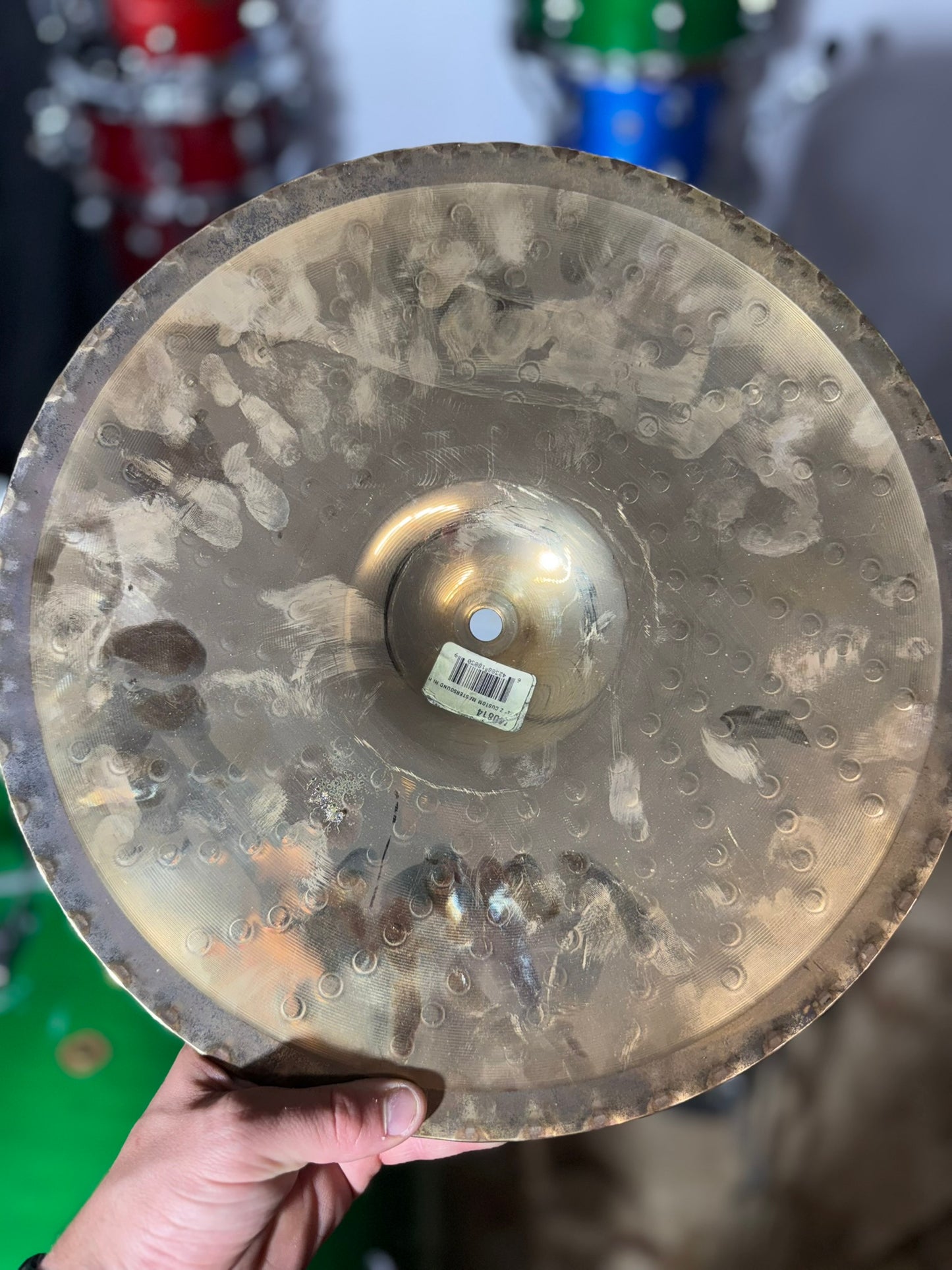 Zildjian 14" Z Custom Mastersound Hi-Hat Cymbal (Bottom) 2003 - 2008 - Brilliant
