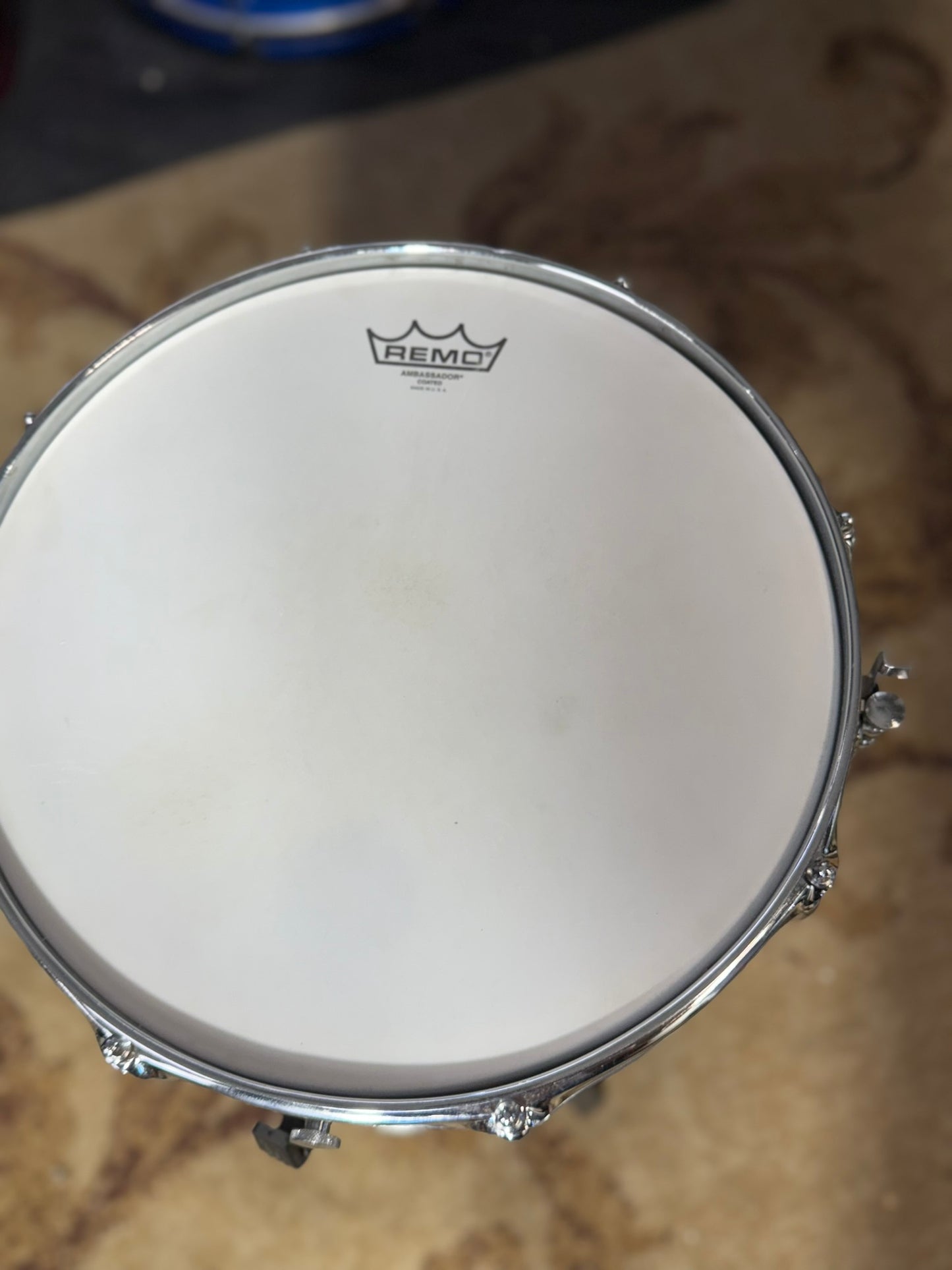Ludwig S-102 Standard 5x14" Aluminum Snare Drum 1970s - Matte Aluminum