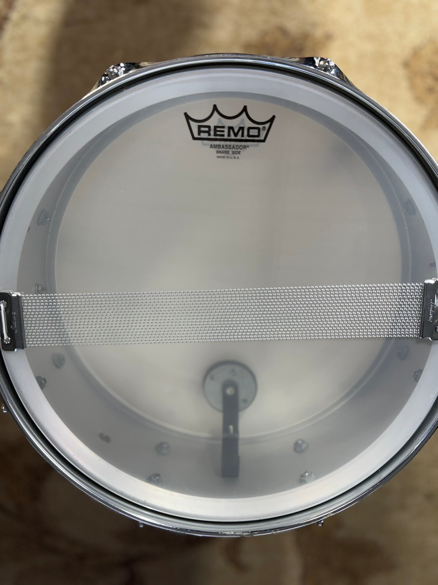 Ludwig S-102 Standard 5x14" Aluminum Snare Drum 1970s - Matte Aluminum