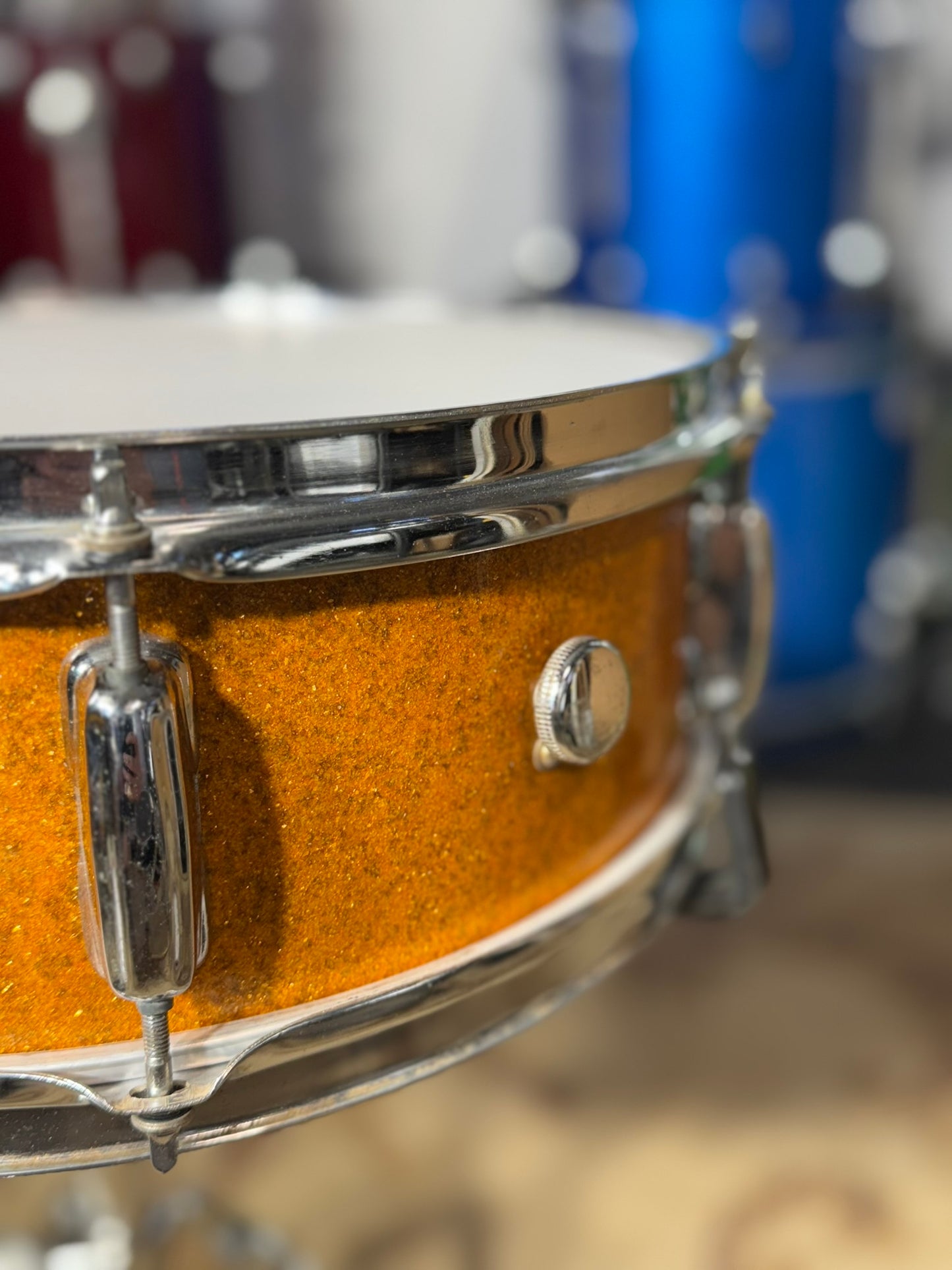 MIJ Orange Sparkle 14x5" Snare