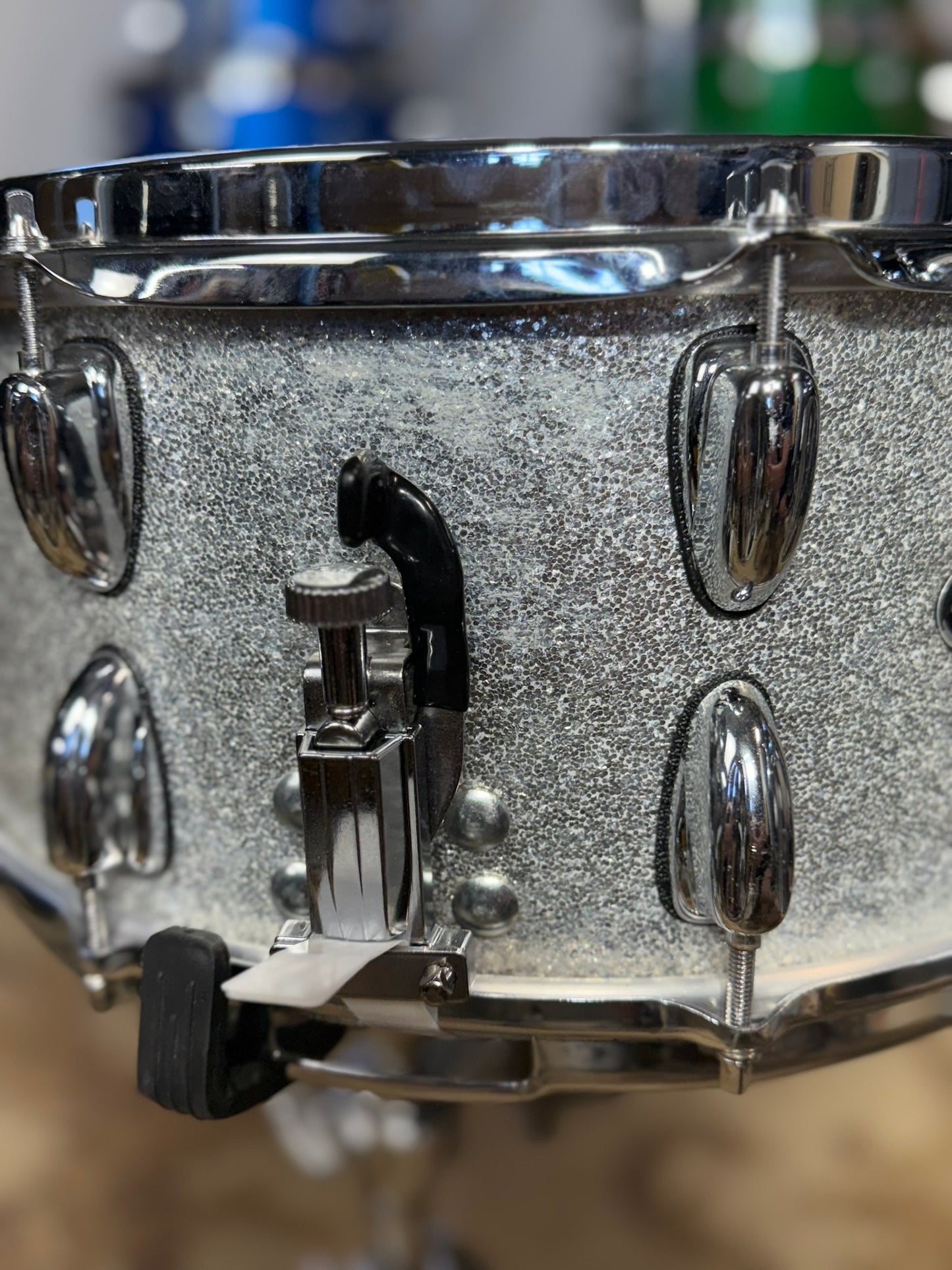 Slingerland Silver Sparkle 14x7 1970s Snare, Niles
