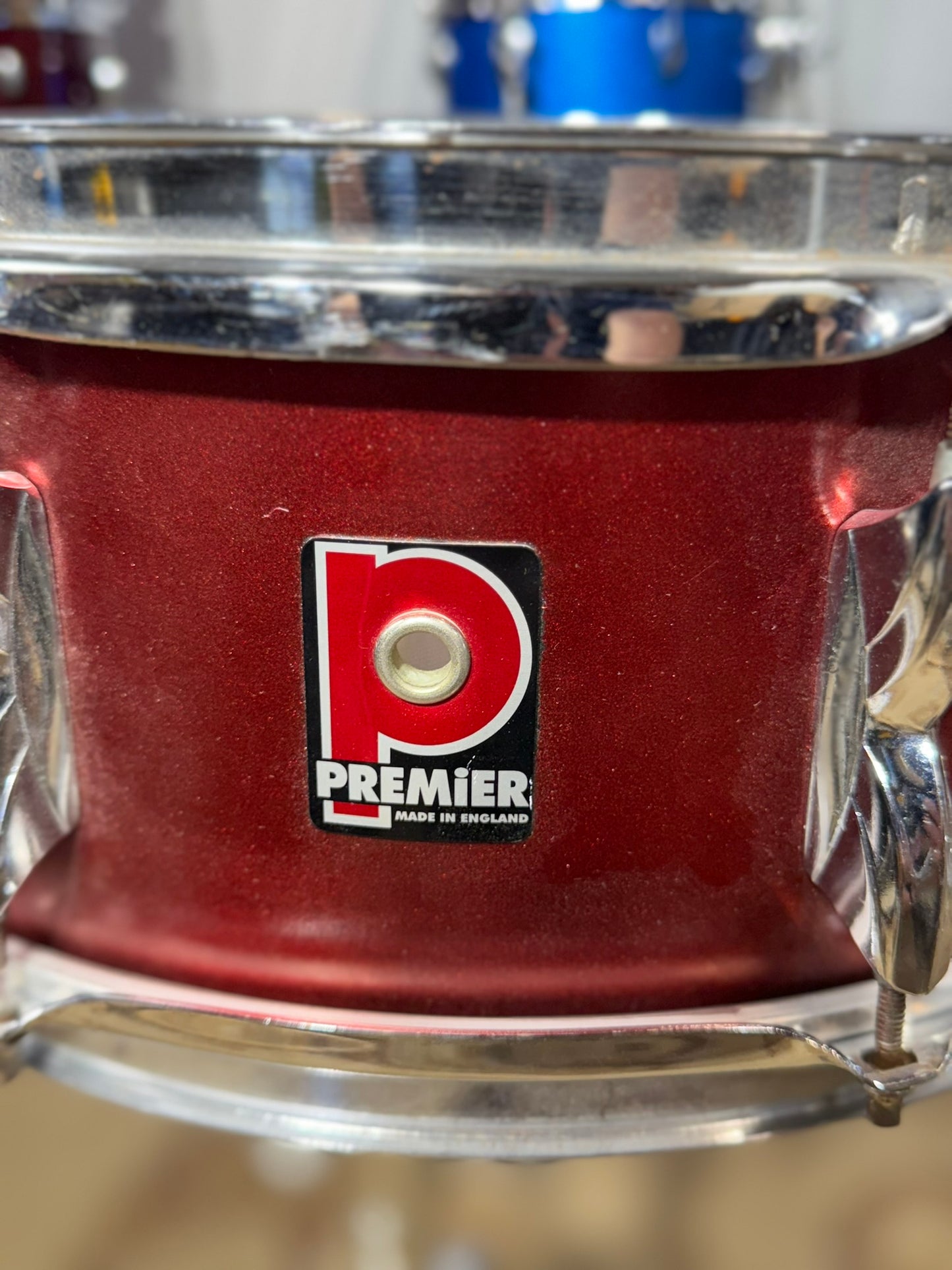 Premier 14" x 5.5" 8 Lug Wood Snare Drum Percussion Clean Made In England