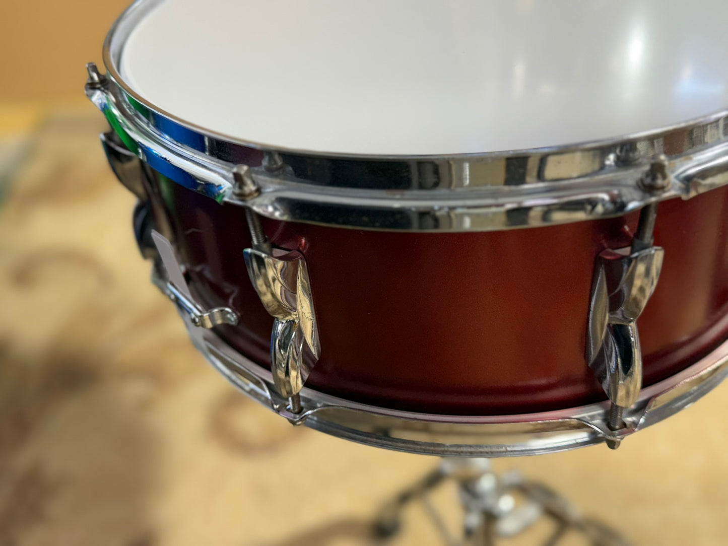 Premier 14" x 5.5" 8 Lug Wood Snare Drum Percussion Clean Made In England