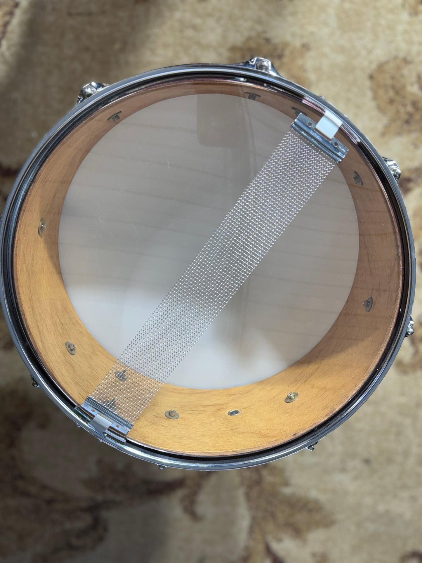 Premier 14" x 5.5" 8 Lug Wood Snare Drum Percussion Clean Made In England