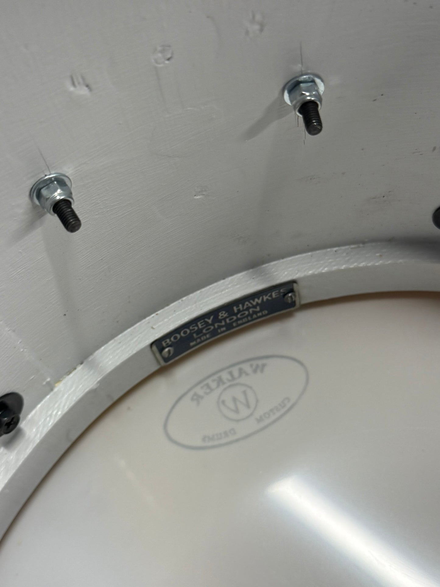 Walker Custom Drums 5pc White Pearl Drum Set 22/14/12/13/14