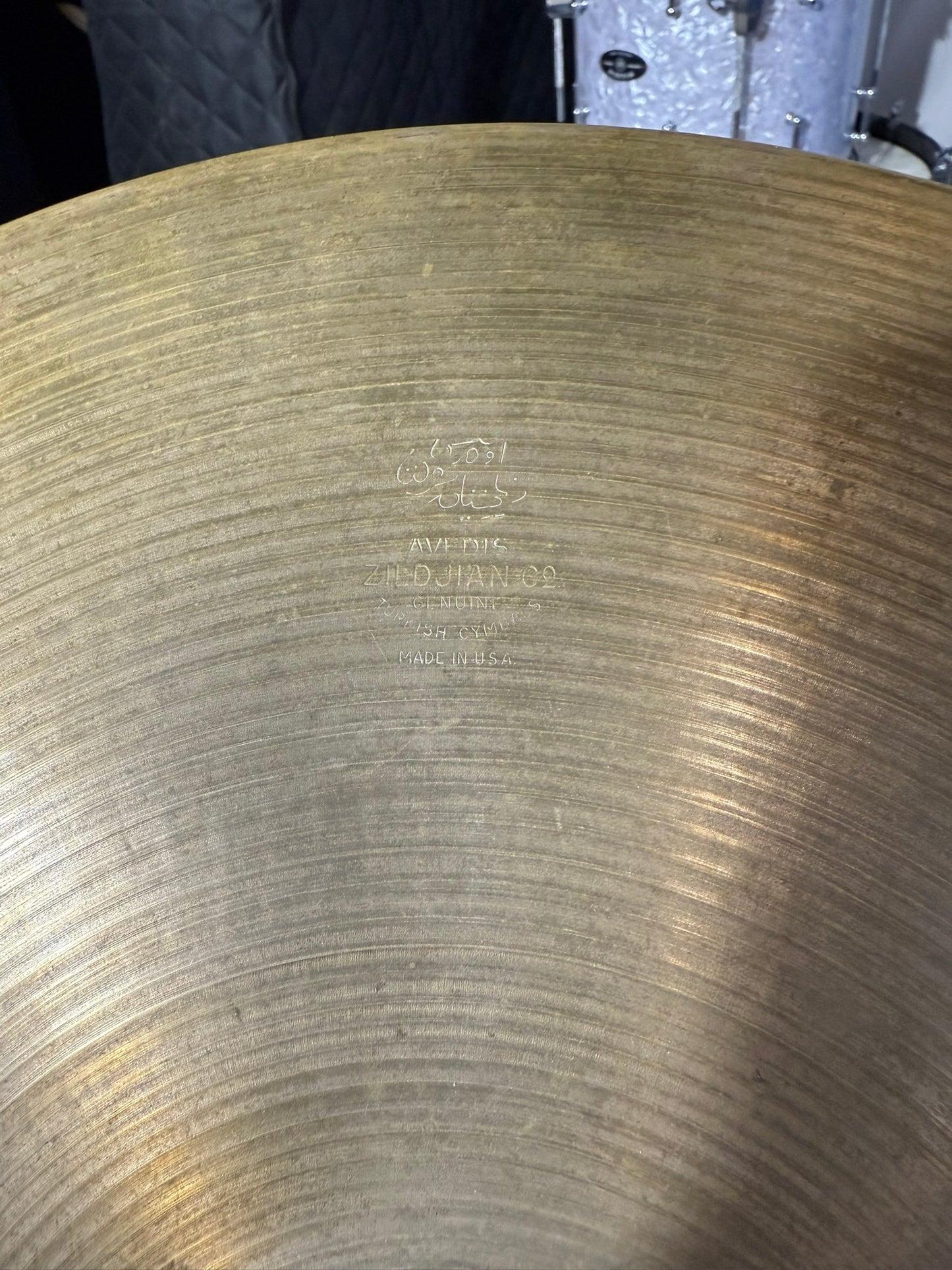 Huge Zildjian 16" Hi Hats Small Stamp Vintage Hi Hats 1950s