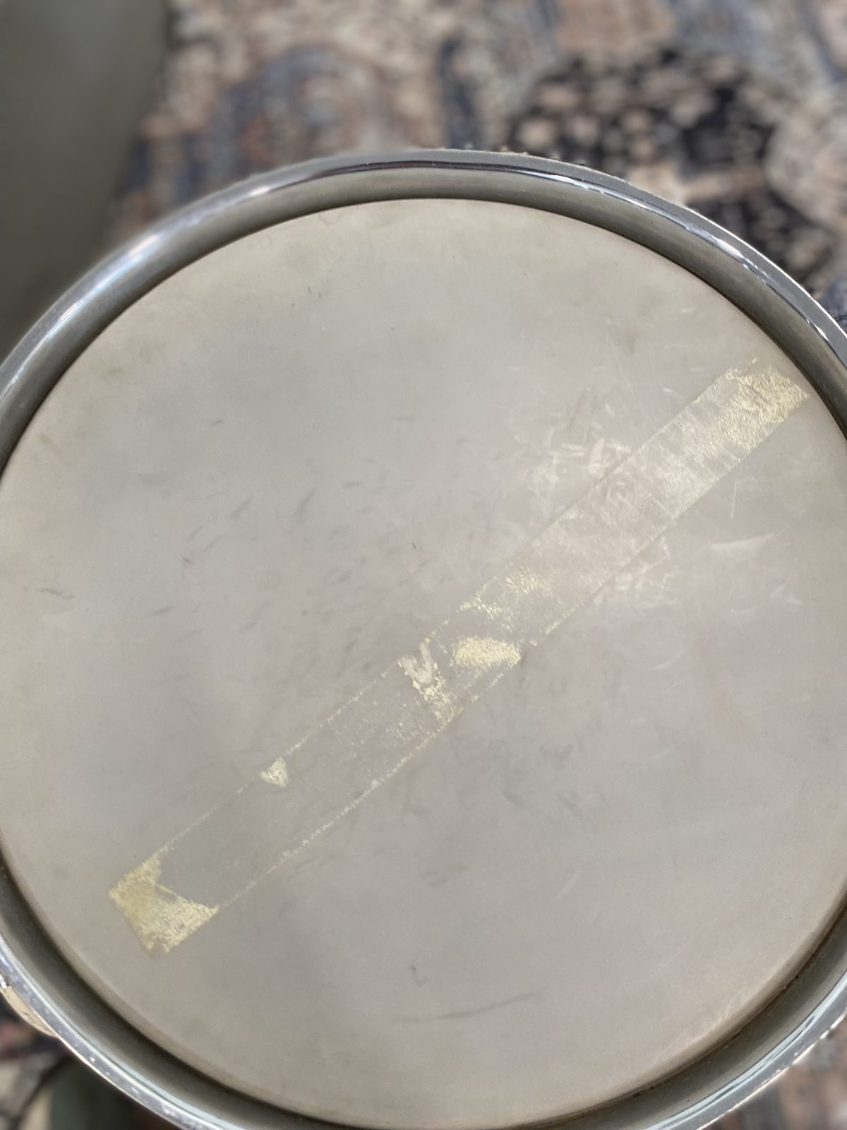 Rogers 8x12" Rack Tom B&B Lug - White Marine Pearl (Possibly Rewrapped)