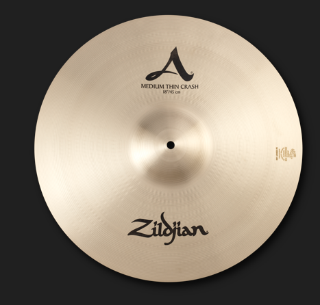 Zildjian 18" A Series Medium Thin Crash Cymbal - BRAND NEW
