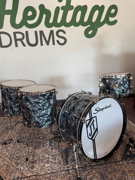 Slingerland Radio King 2026 Reissue 24/13/16/18 - Black Diamond Pearl
