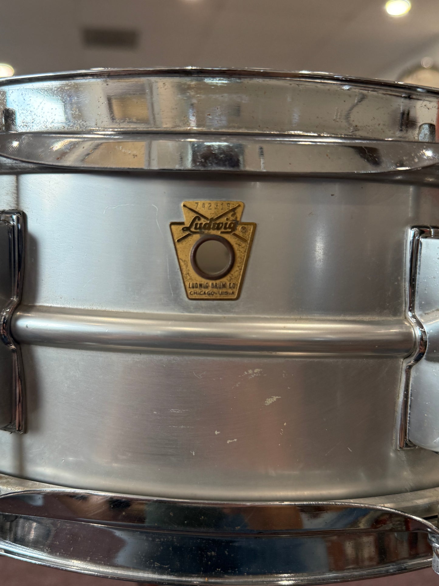 Ludwig Vintage Keystone Acrolite 14x5 Snare Drum