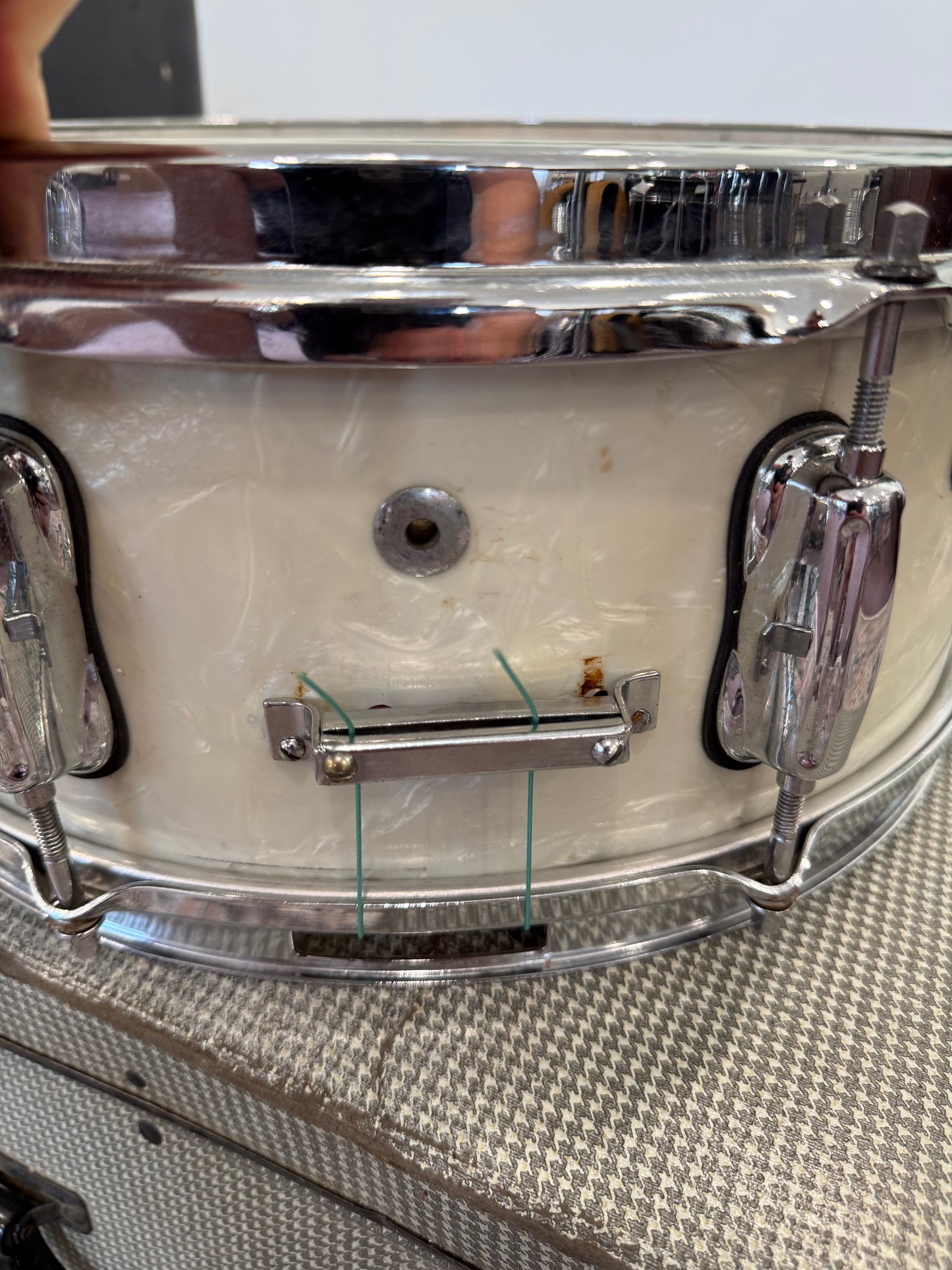 Slingerland Student Radio King 14x5.5 Snare Drum - White Marine Pearl
