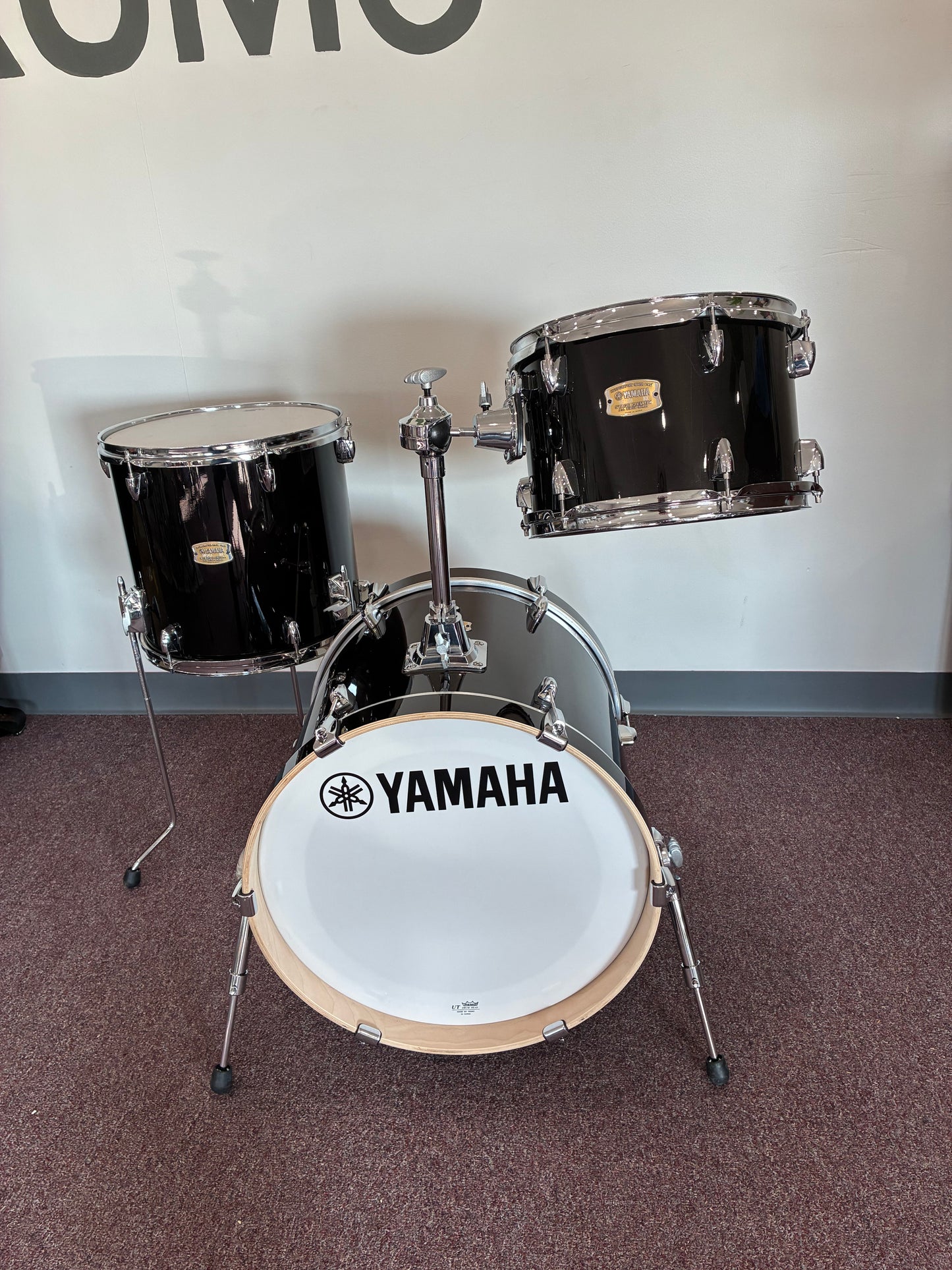 YAMAHA STAGE CuSTOM BOP KIT 12x8, 14X14, 18x16 (RAVEN BLACK)
