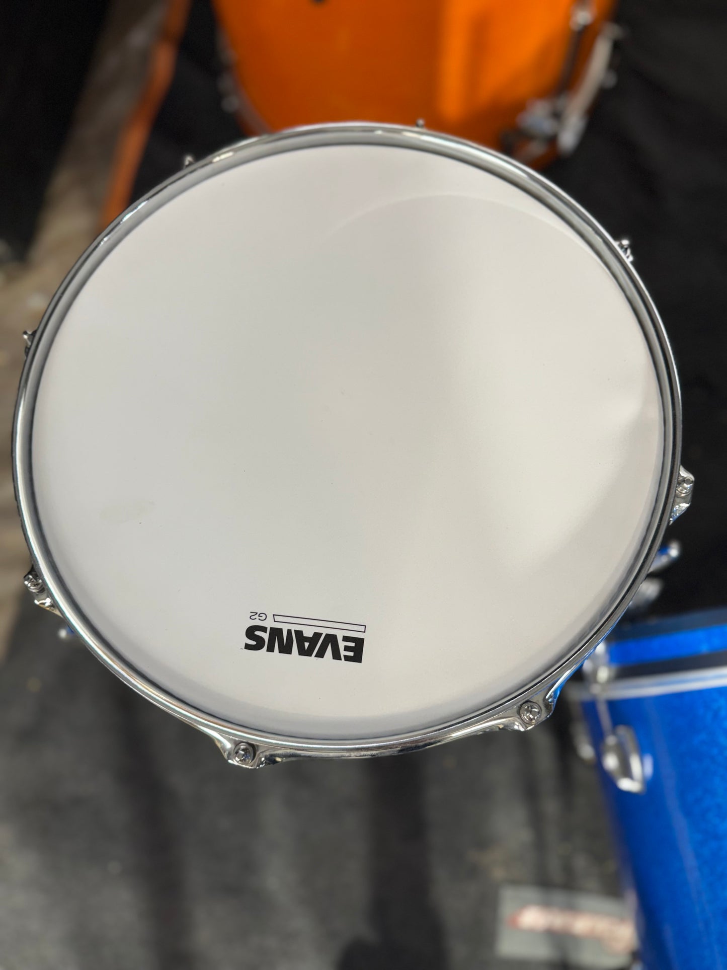 Ludwig Classic Maple 3pc 20/10/14 7-ply Blue Sparkle Drum Set