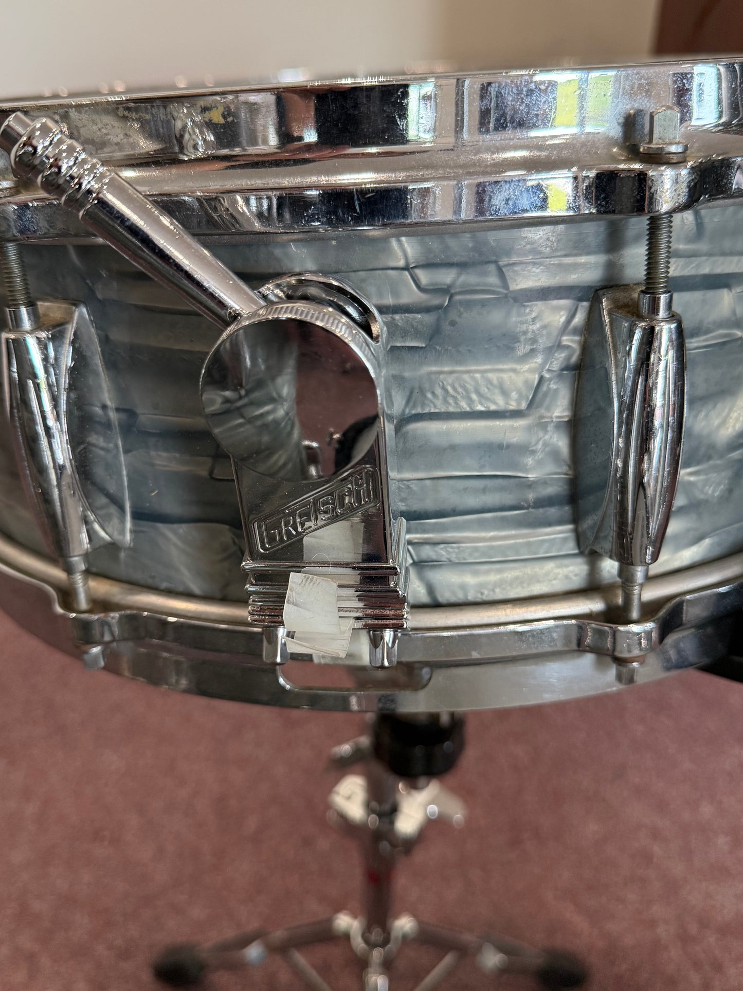 Gretsch Round Badge 1960s Drum Kit w/ Snare - Midnight Blue Pearl