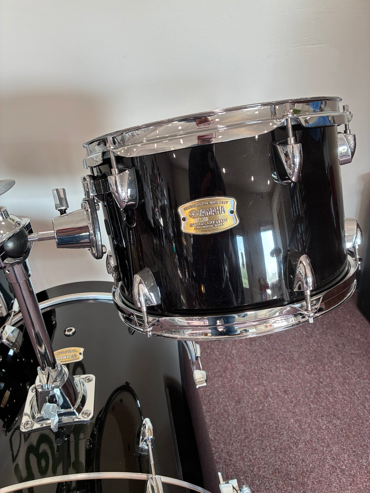 YAMAHA STAGE CuSTOM BOP KIT 12x8, 14X14, 18x16 (RAVEN BLACK)
