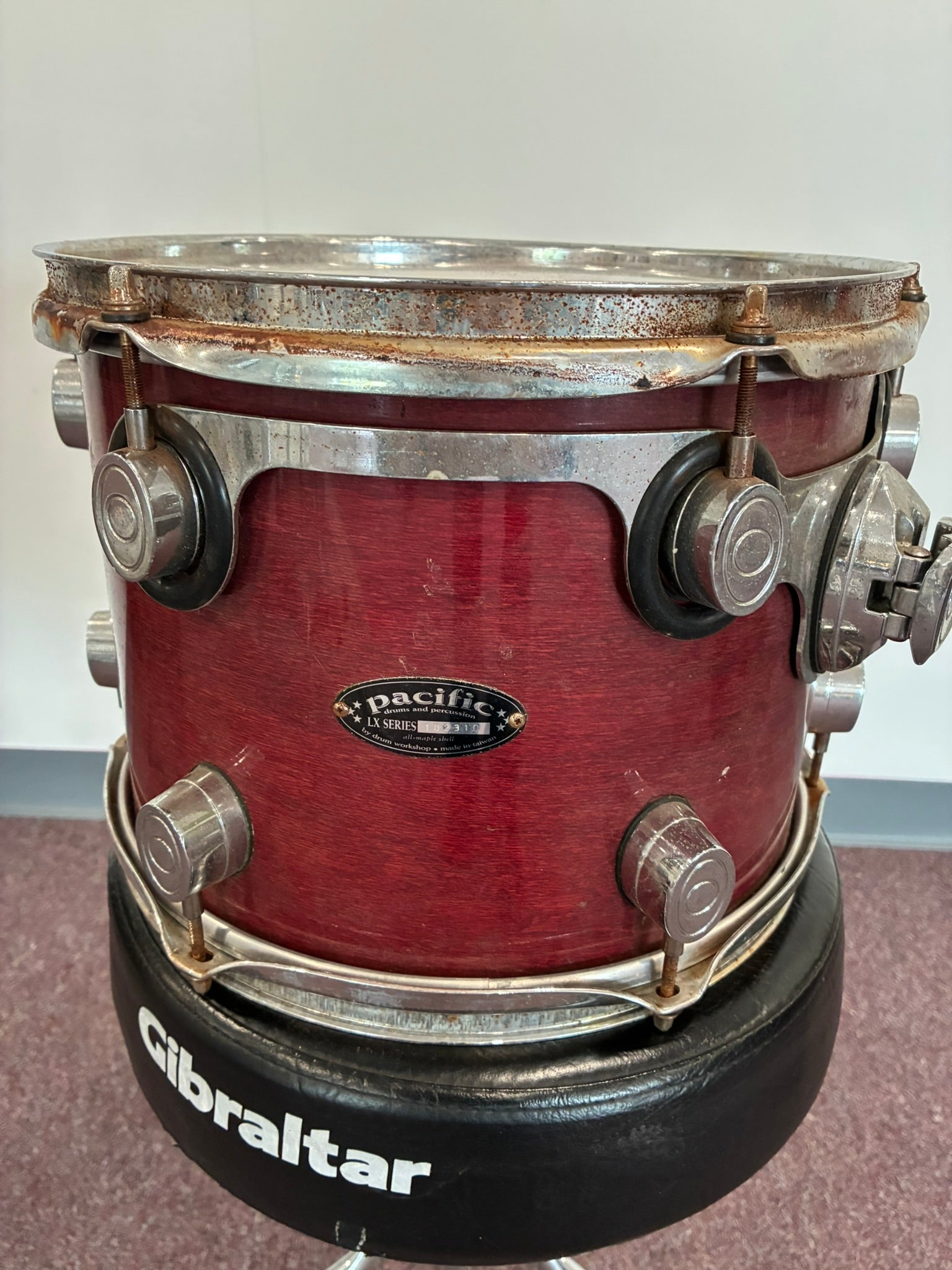 Pacific LX Series 12x9" Rack Tom - Maroon Maple