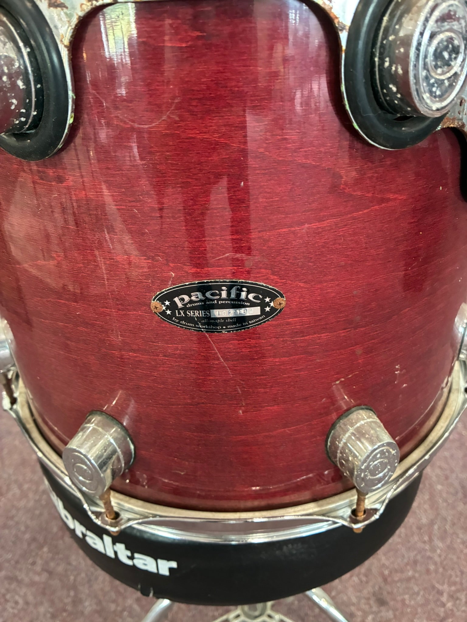 Pacific LX Series 14x12" Rack Tom - Maroon Maple