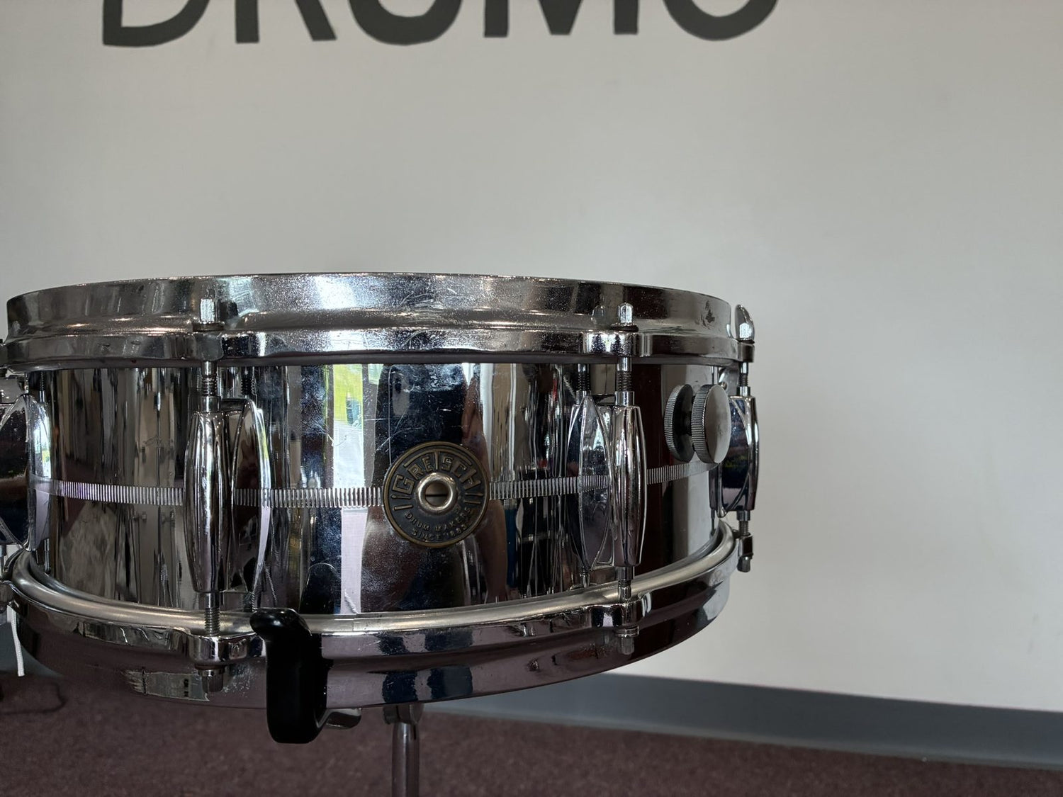 1960s Gretsch Brass Snare Drum - Model 4160 14x5