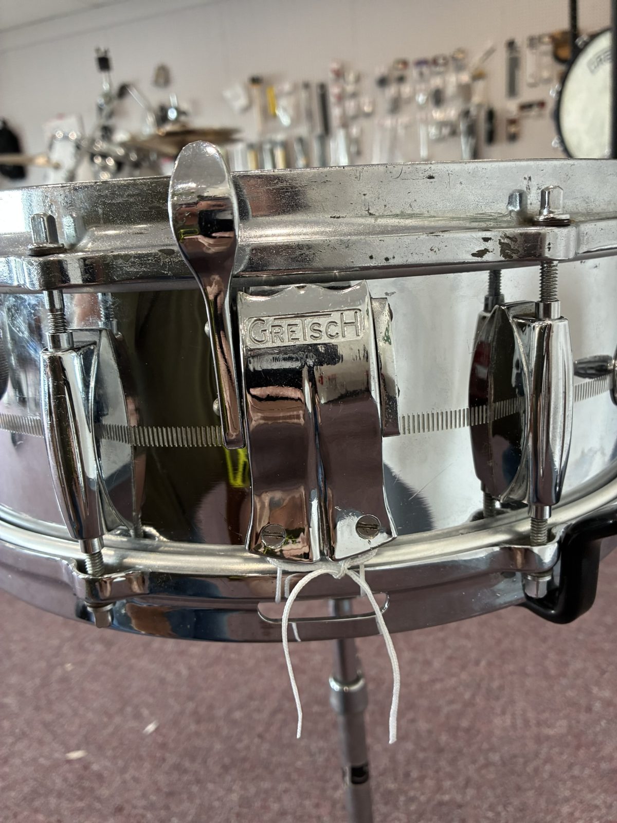 1960s Gretsch Brass Snare Drum - Model 4160 14x5