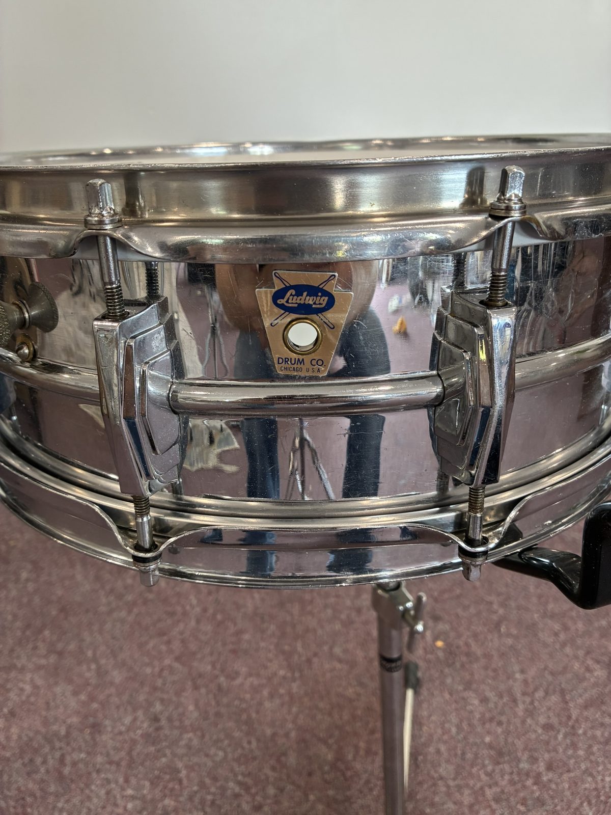 1950s Ludwig Transition Badge Supraphonic 14x5"