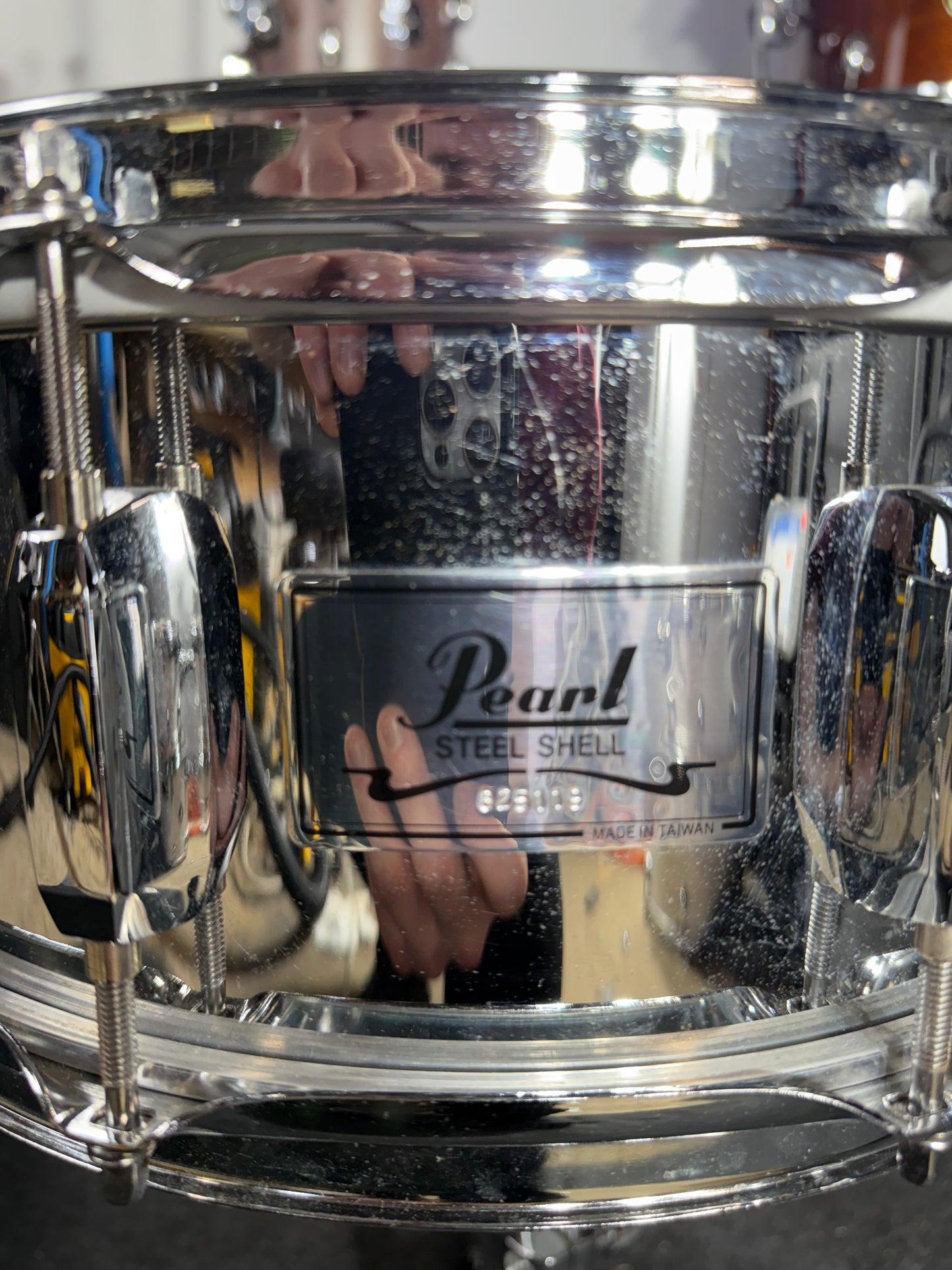 Pearl SK900 Steel Snare Drum, 10-lug