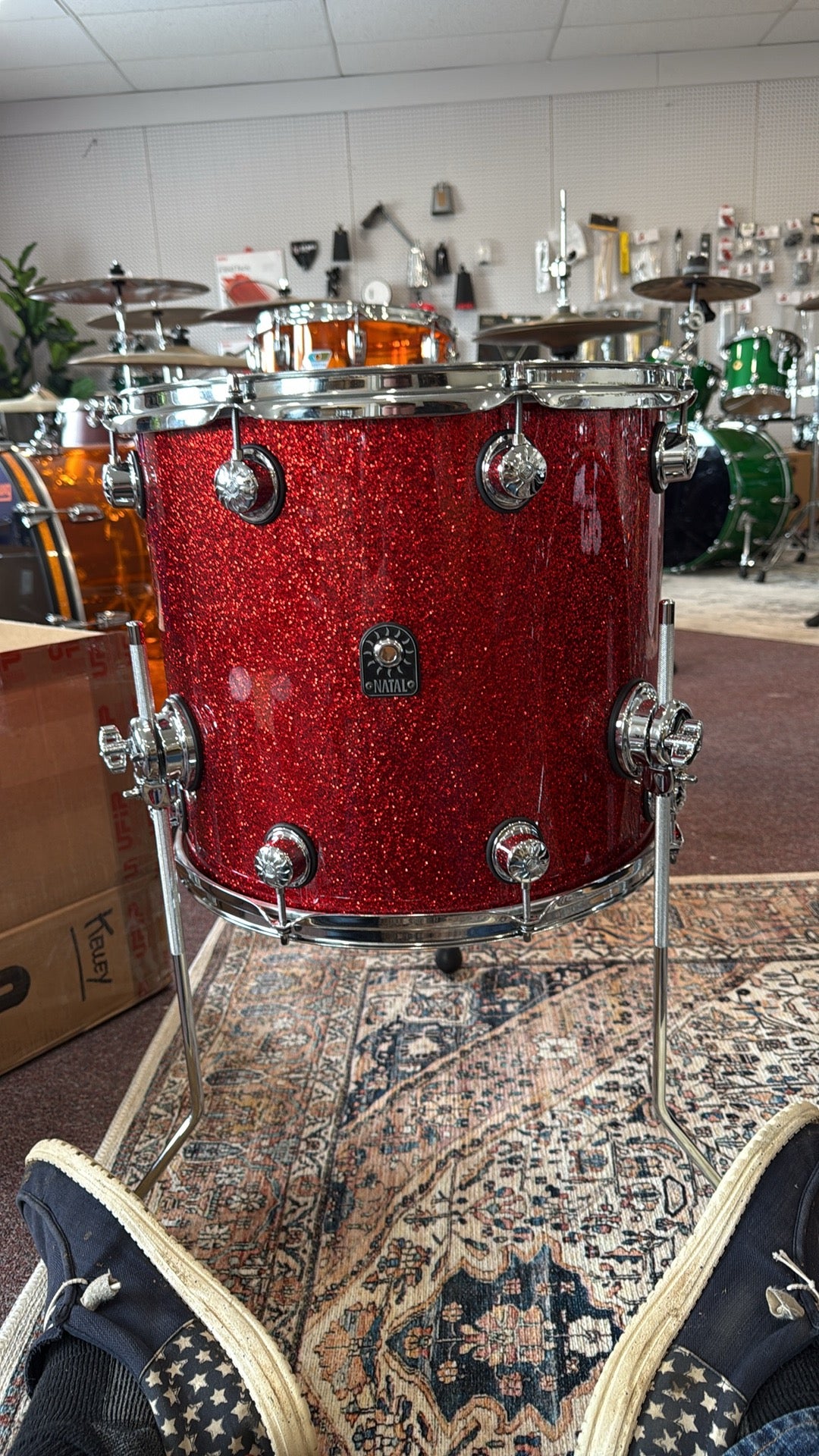 Natal Maple Originals 22/10/12/16 Shell Pack - Red Sparkle
