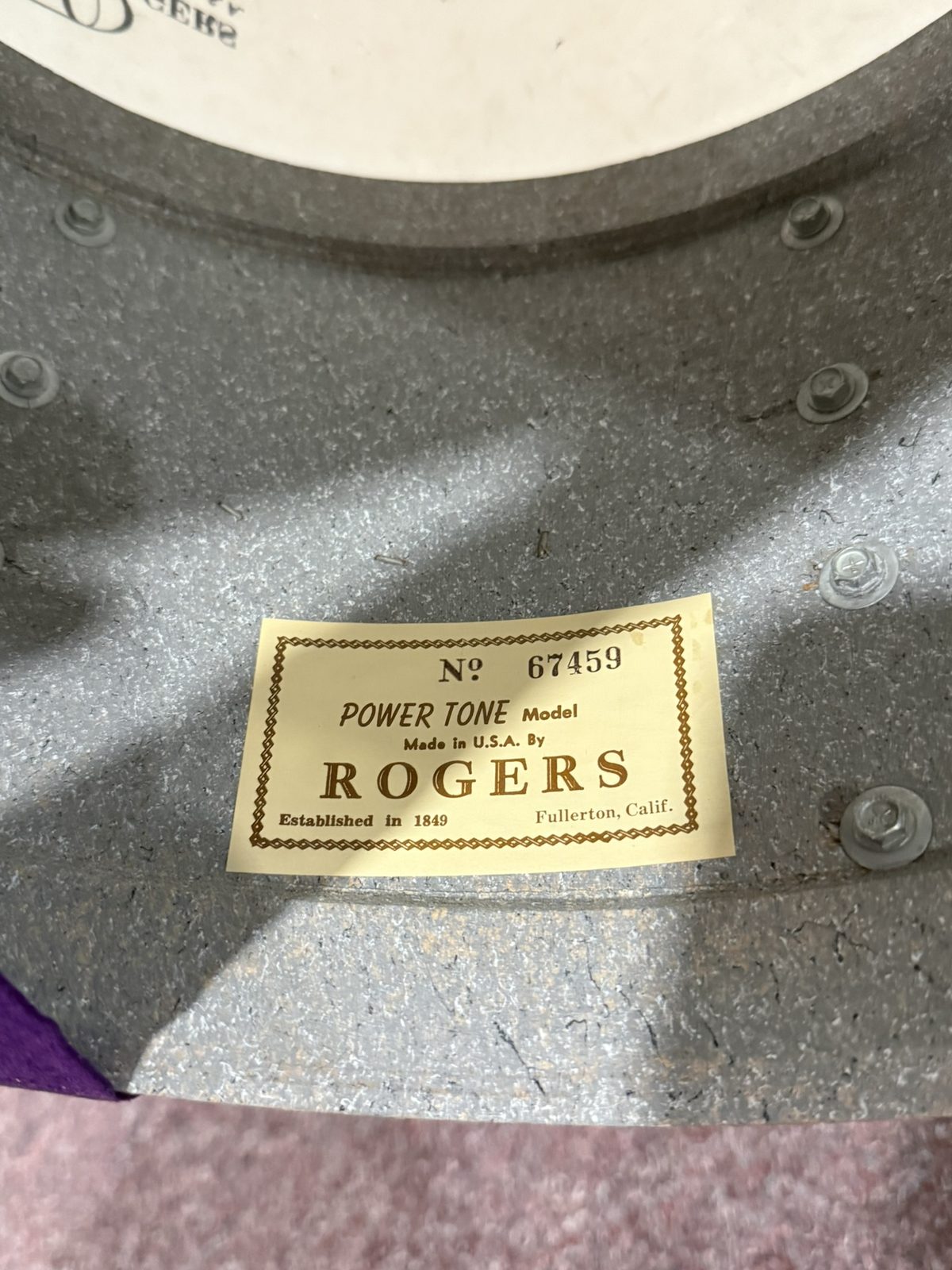 Rogers Fullerton Powertone 70s Vintage Drum Kit - Pacific Blue (22, 12, 13, 16)