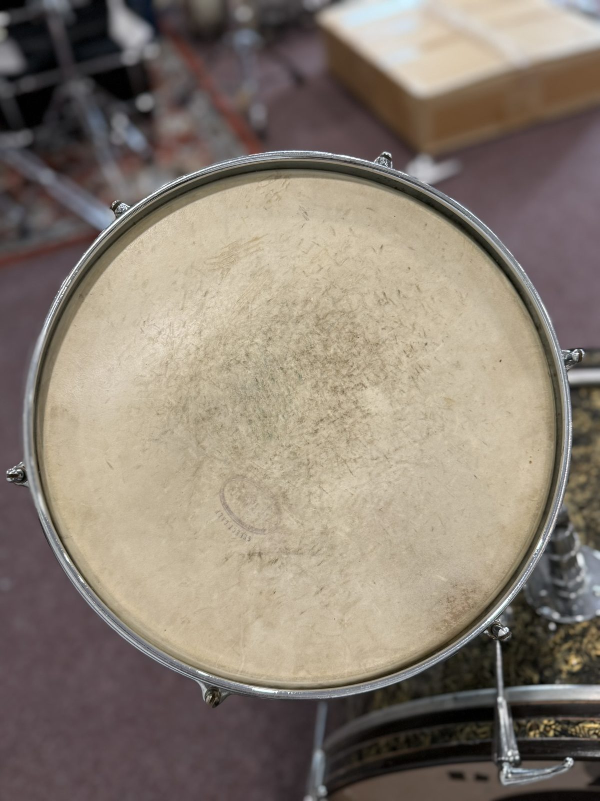 Premier 1960s Vintage Royal Ace Drum Set - Gold Abalone (22, 11.75, 16.25)