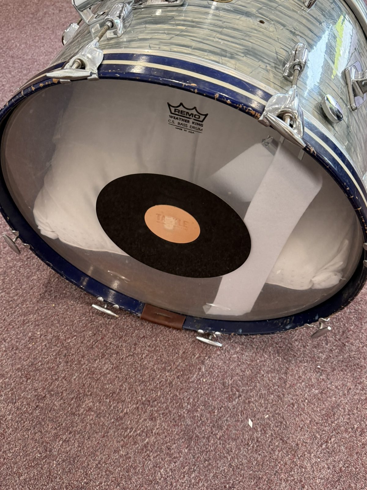 Gretsch Round Badge 1960s 22x14" Bass Drum - Sky Blue Pearl