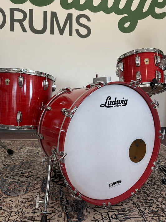 Ludwig Classic Maple 3-Piece Drum Kit - Red (16x22 / 9x12 / 14x16)