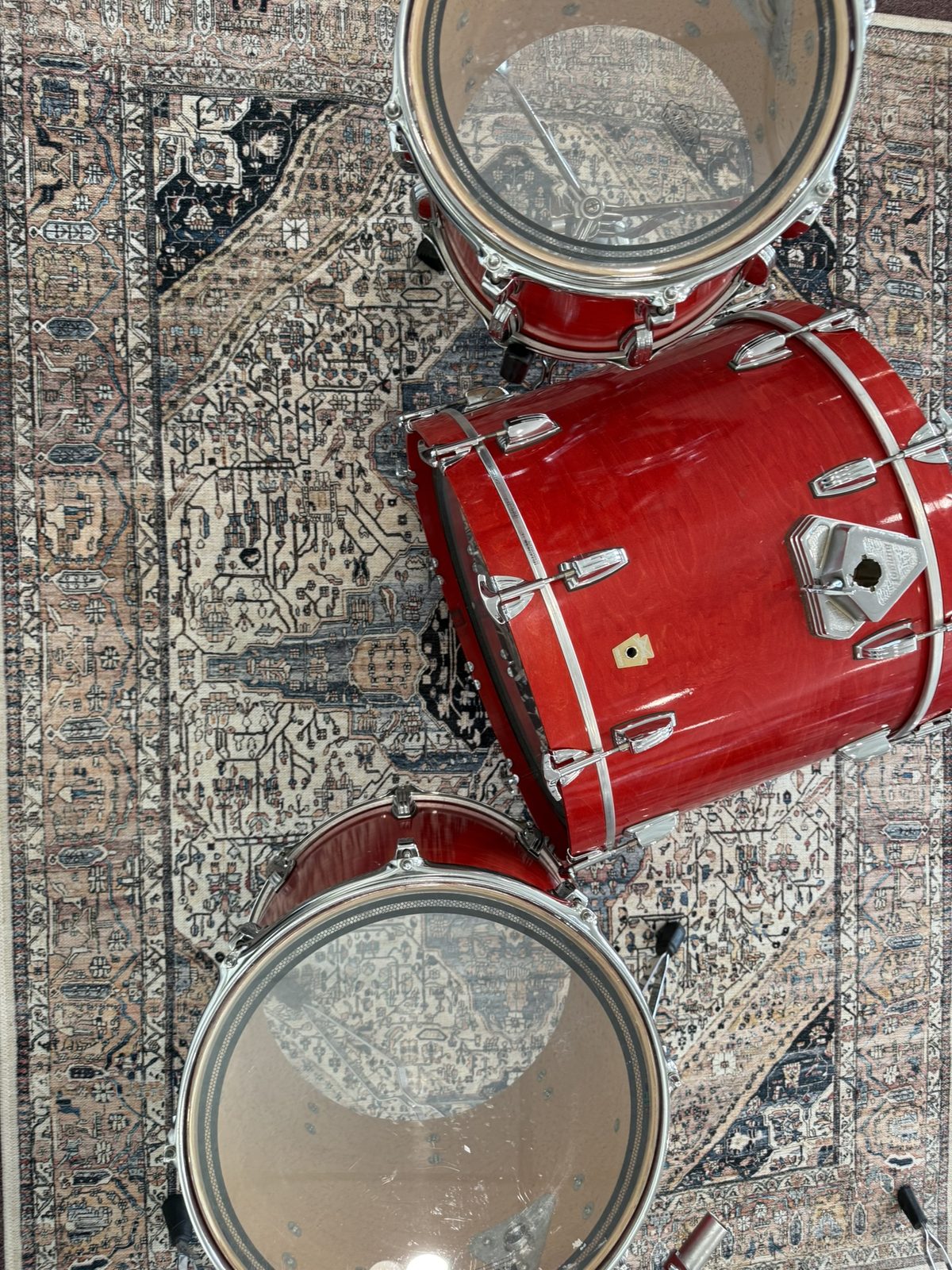 Ludwig Classic Maple 3-Piece Drum Kit - Red (16x22 / 9x12 / 14x16)