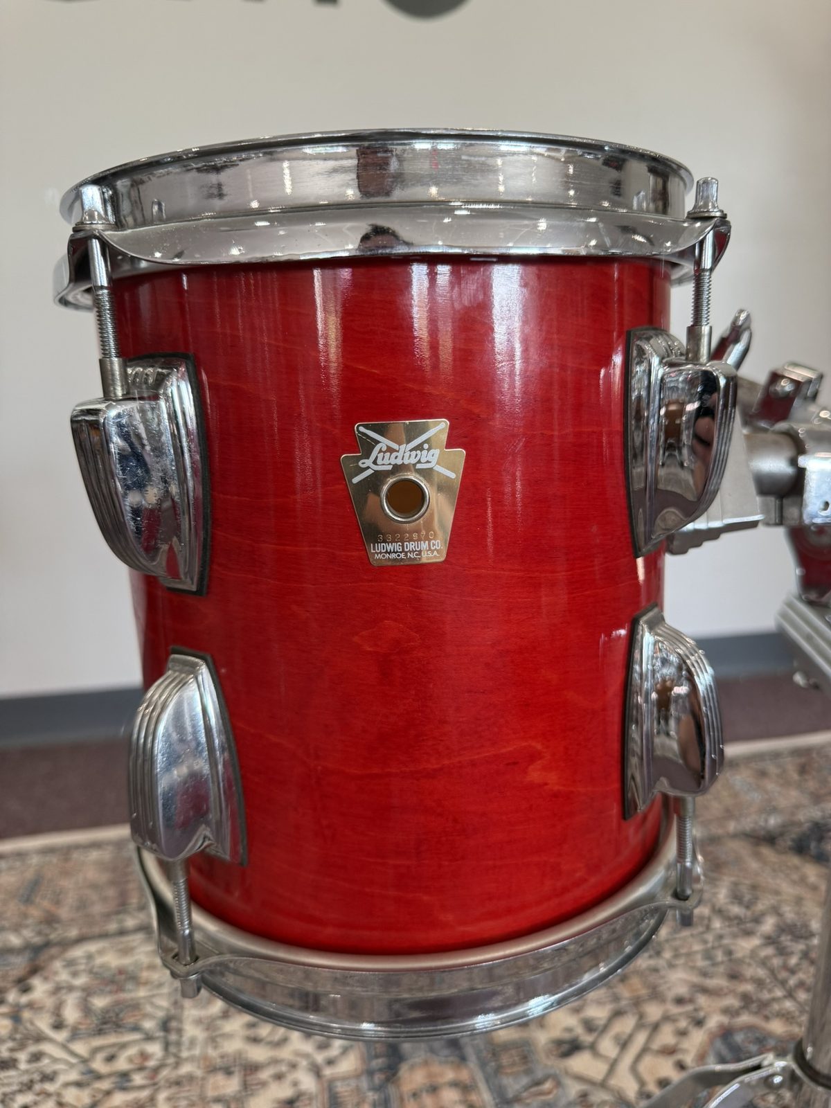 Ludwig Classic Maple 8x9" Rack Tom - Red