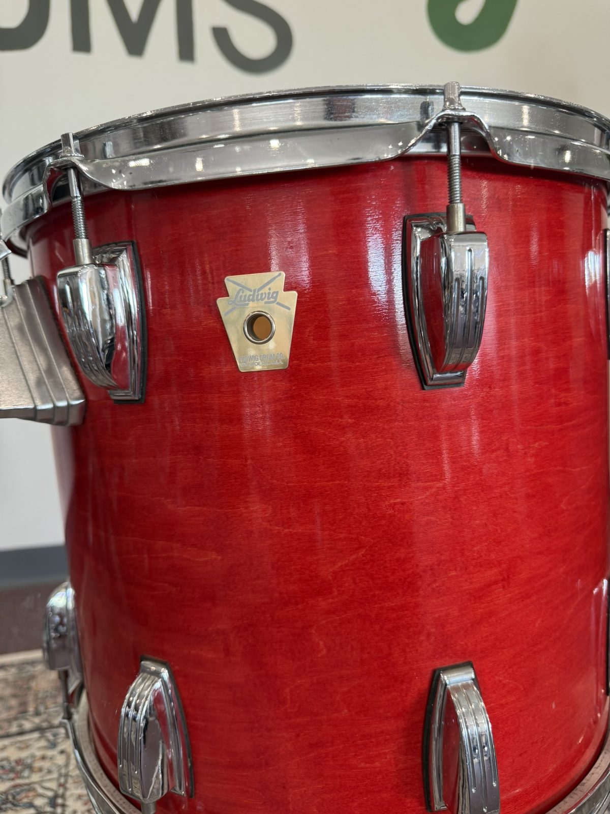 Ludwig Classic Maple 13x14" Floor Tom - Red