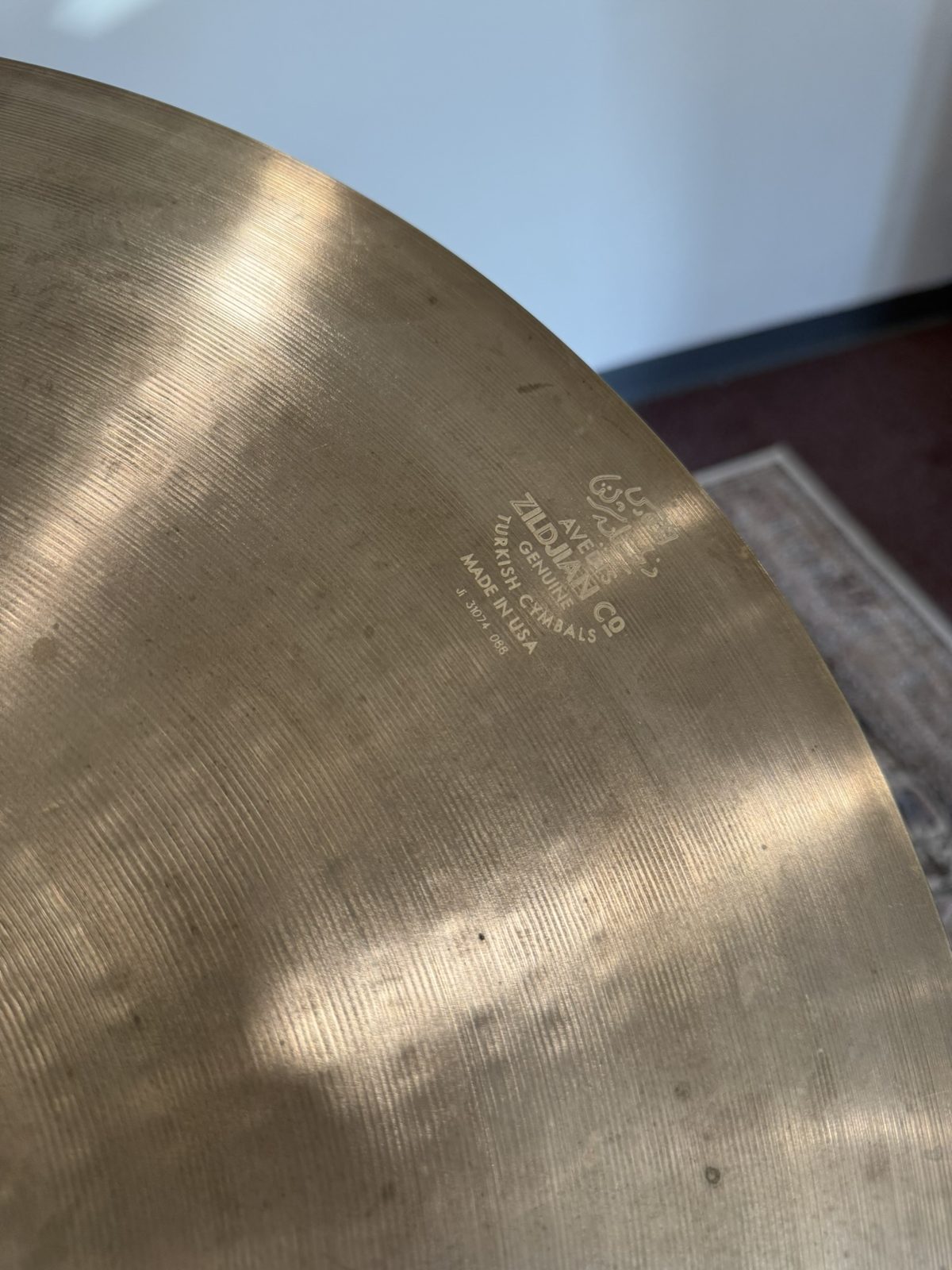 Zildjian 21" Ride Cymbal (Believed A Sweet Ride)