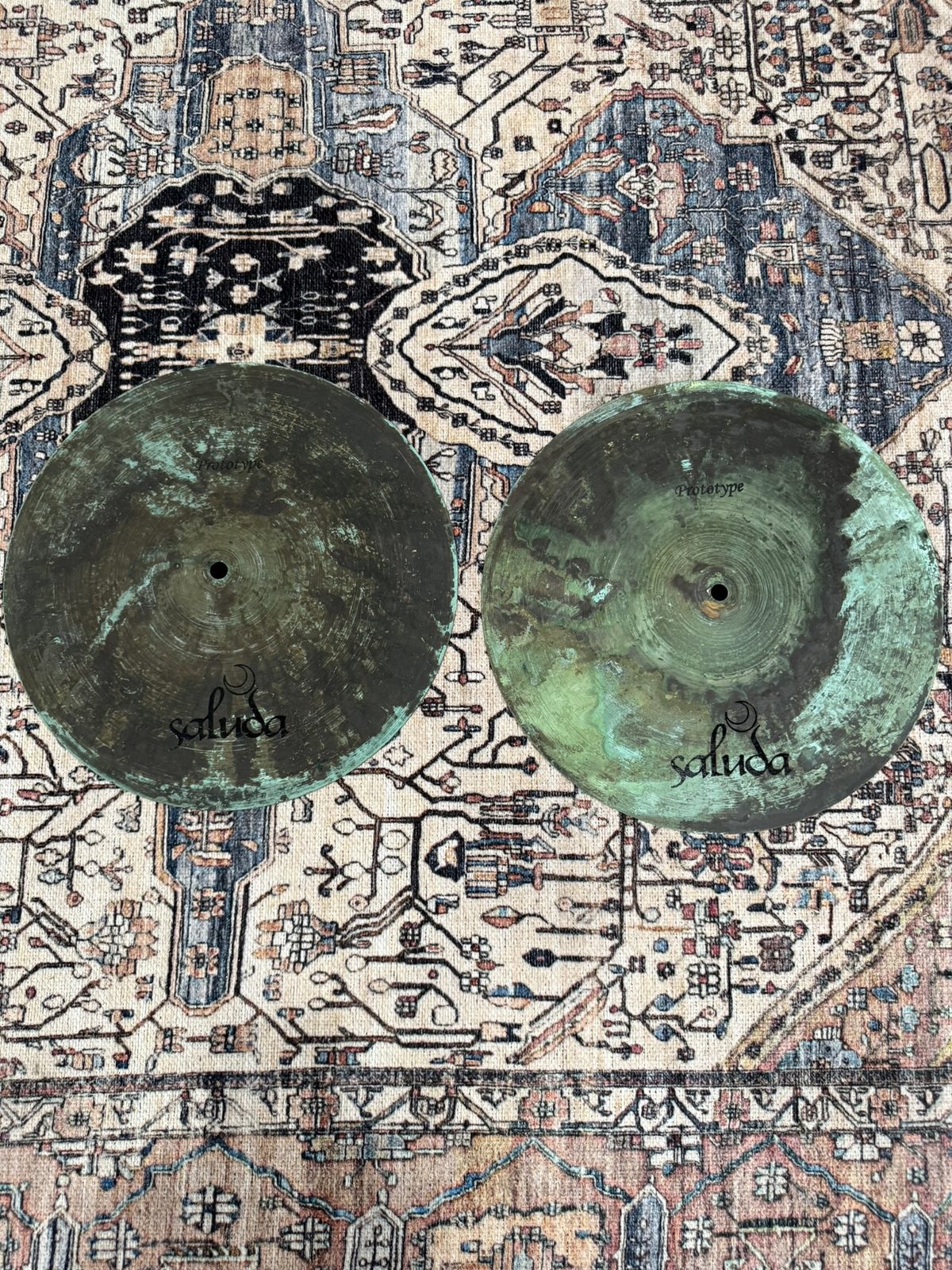 Saluda Green Goddess 14" Hi-Hat Cymbals (Pair)