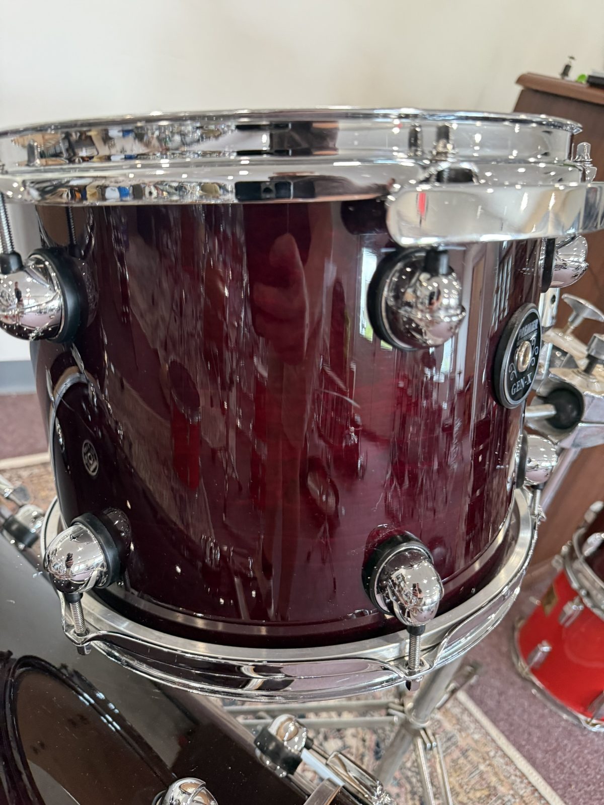 Premier Gen-X 4-Piece Drum Set - Maroon (18x22 / 8x10 / 9x12 / 11x14)