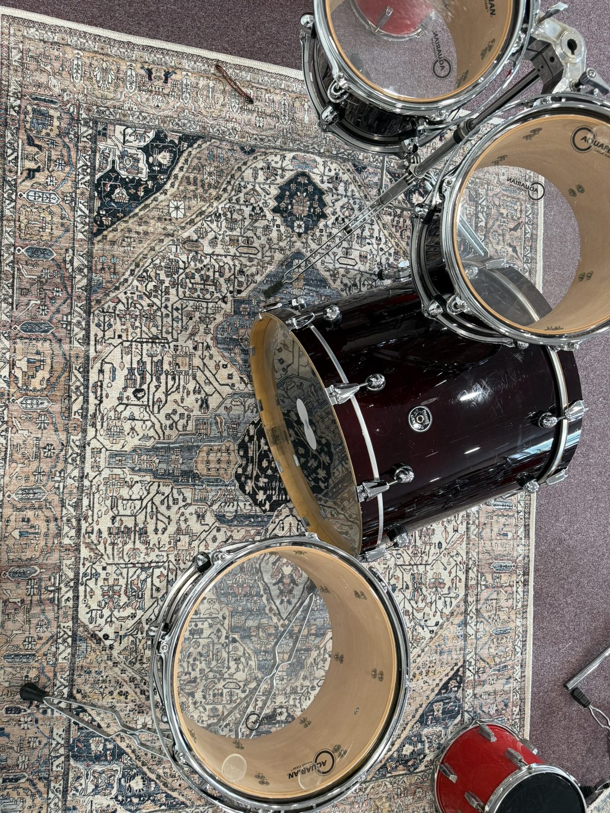 Premier Gen-X 4-Piece Drum Set - Maroon (18x22 / 8x10 / 9x12 / 11x14)