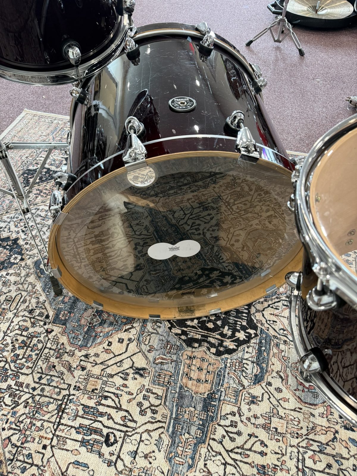 Premier Gen-X 4-Piece Drum Set - Maroon (18x22 / 8x10 / 9x12 / 11x14)