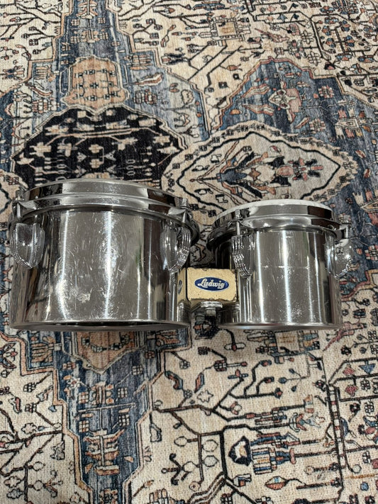 Ludwig Stainless Steel 6" and 8" Bongos