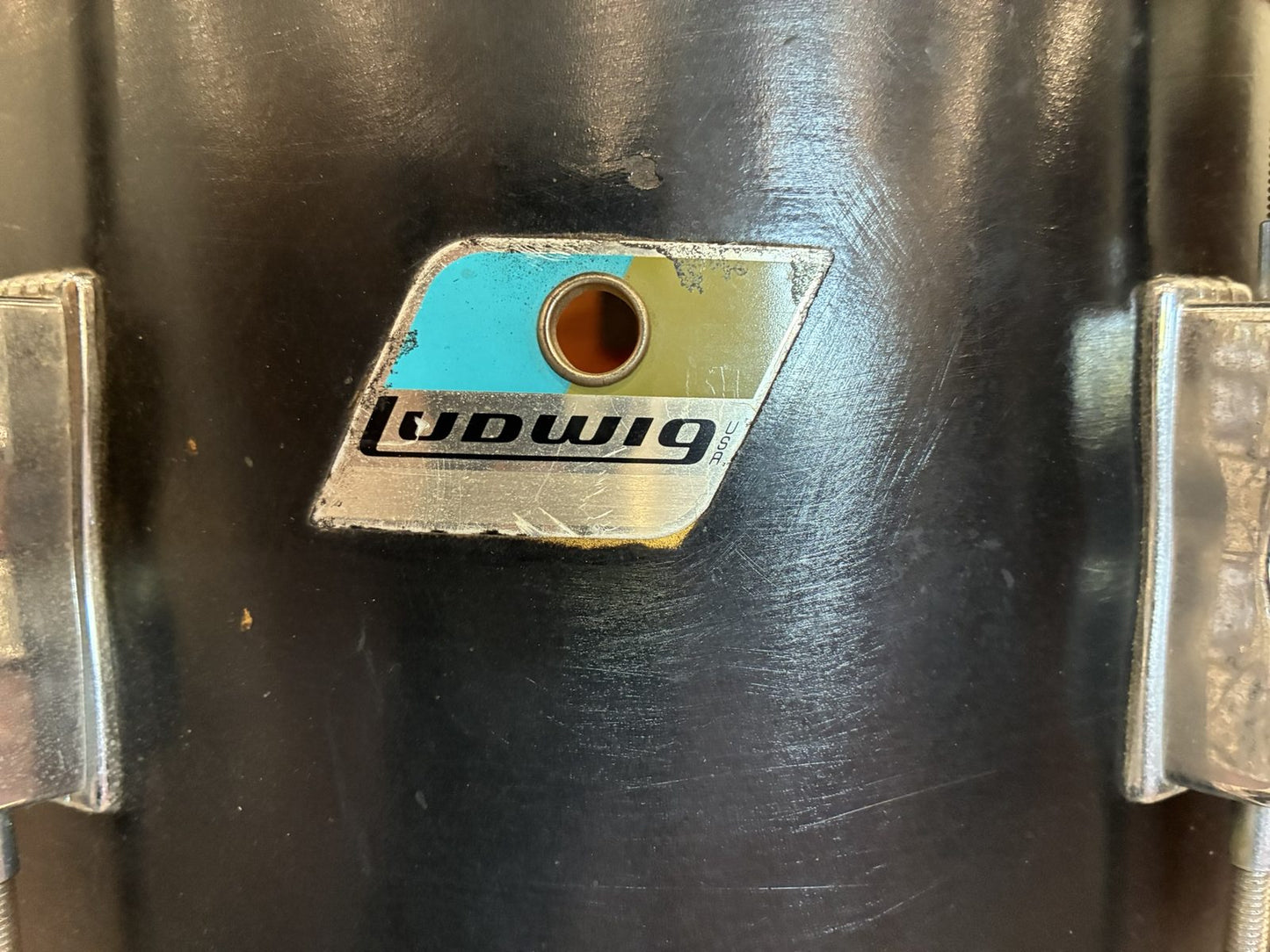 Ludwig 1970s  12x8" Tom - Black (Clear Interior)