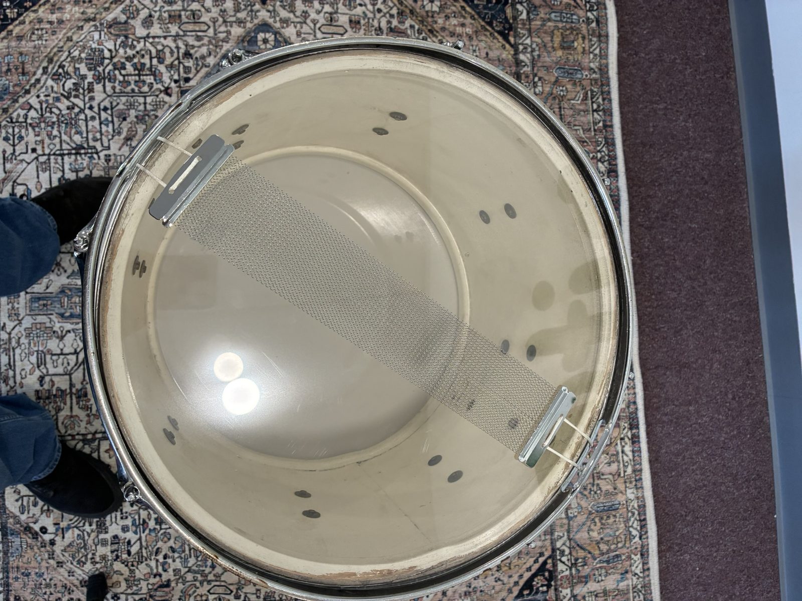 Ludwig 1960s Marching Snare 15x12" - Silver Sparkle
