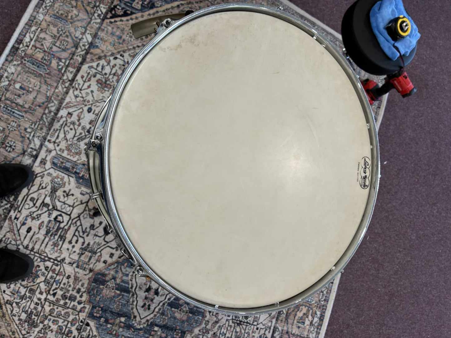 Ludwig 1960s  Parade Drum 17x12" - Silver Sparkle