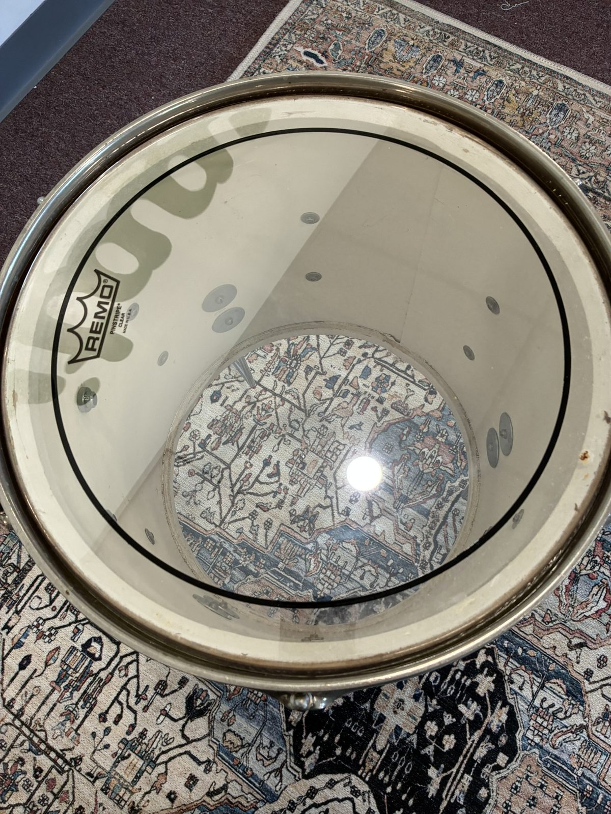 Ludwig 1960s Club Date Floor Tom 14x14" - Gold Sparkle (Rewrap)